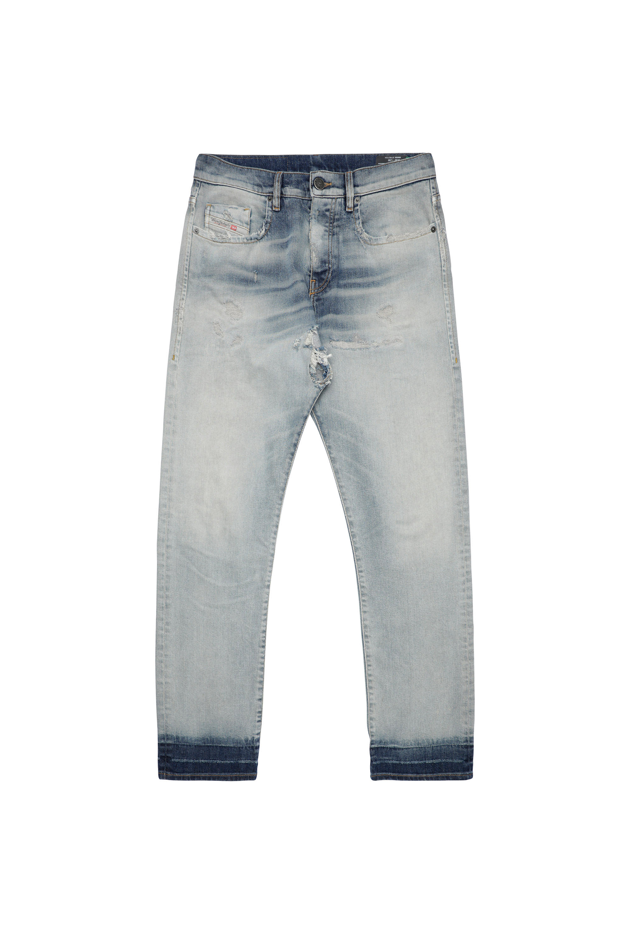 Diesel - D-Viker Straight Jeans 09A21, Light Blue - Image 6