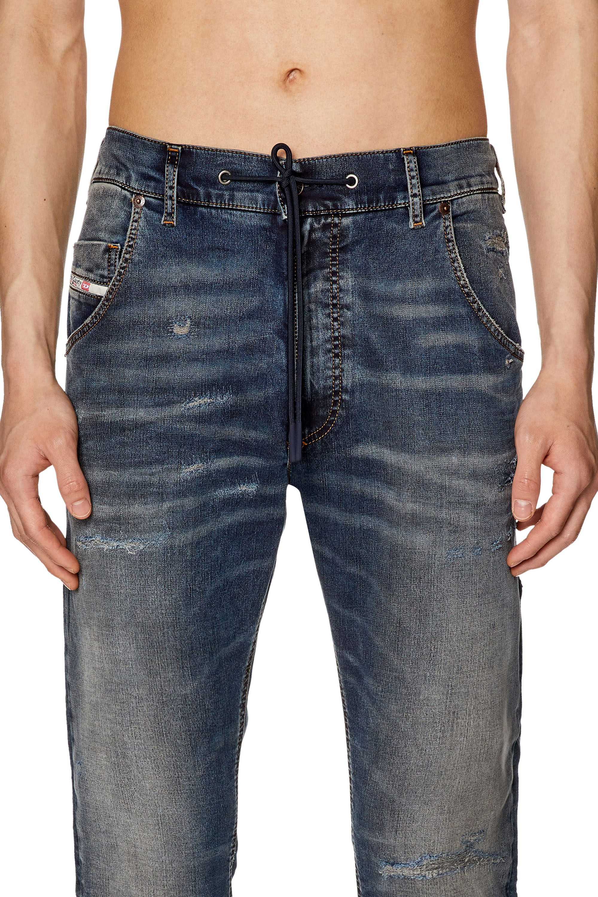 Diesel - Tapered 2030 D-Krooley Joggjeans® E9H98, Azul Oscuro - Image 3