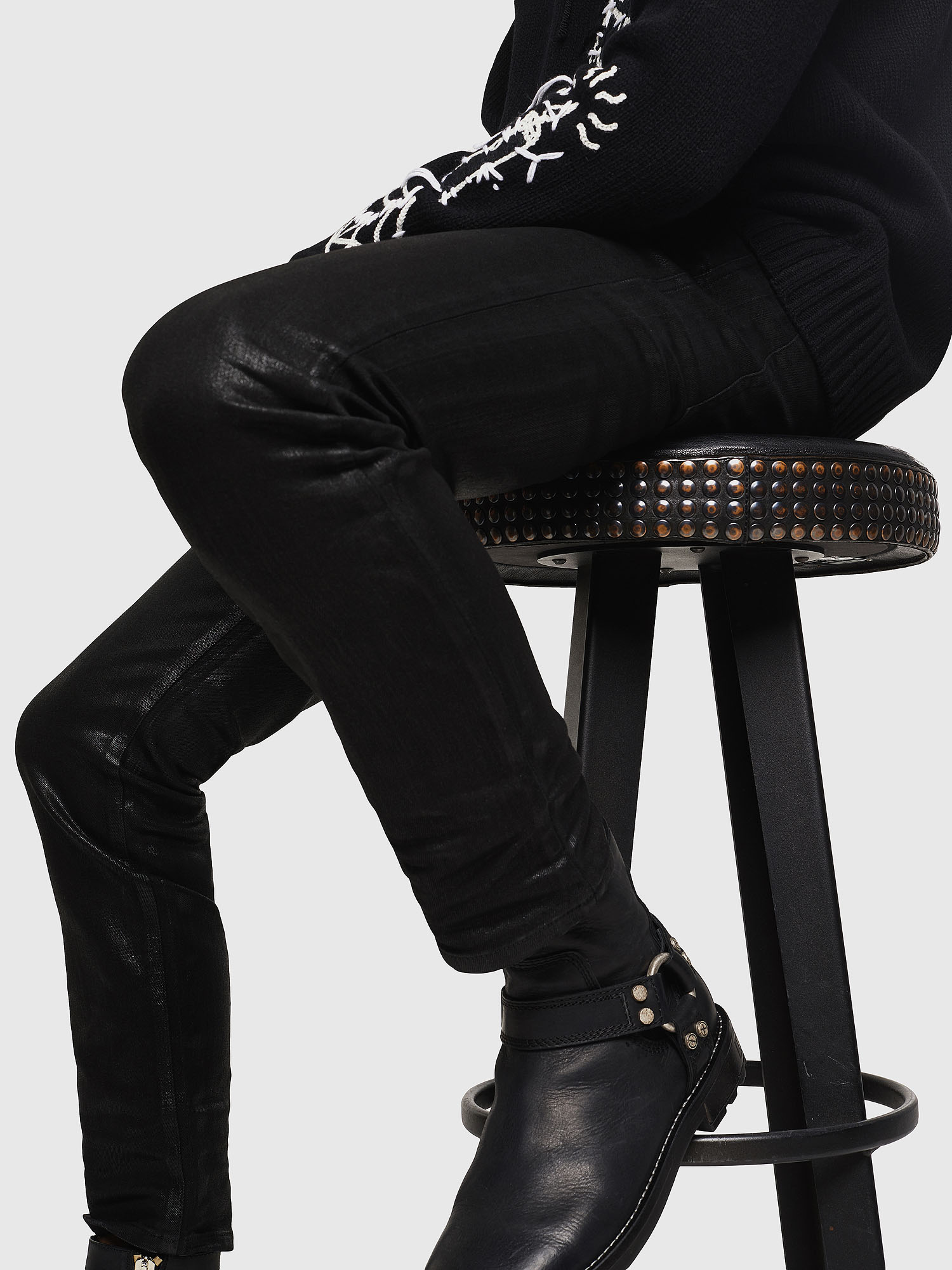 TYPE-2814 Men: Coated jeans with shiny finish | Diesel Black Gold