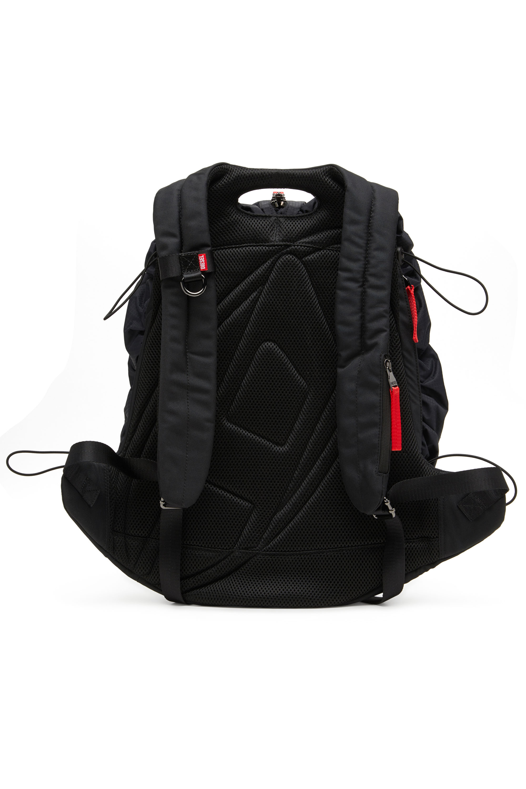 Diesel - ZIP-D BACKPACK X, Zip-D-Mochila de tejido exterior de jacquard a cuadros Hombre in Negro - 2