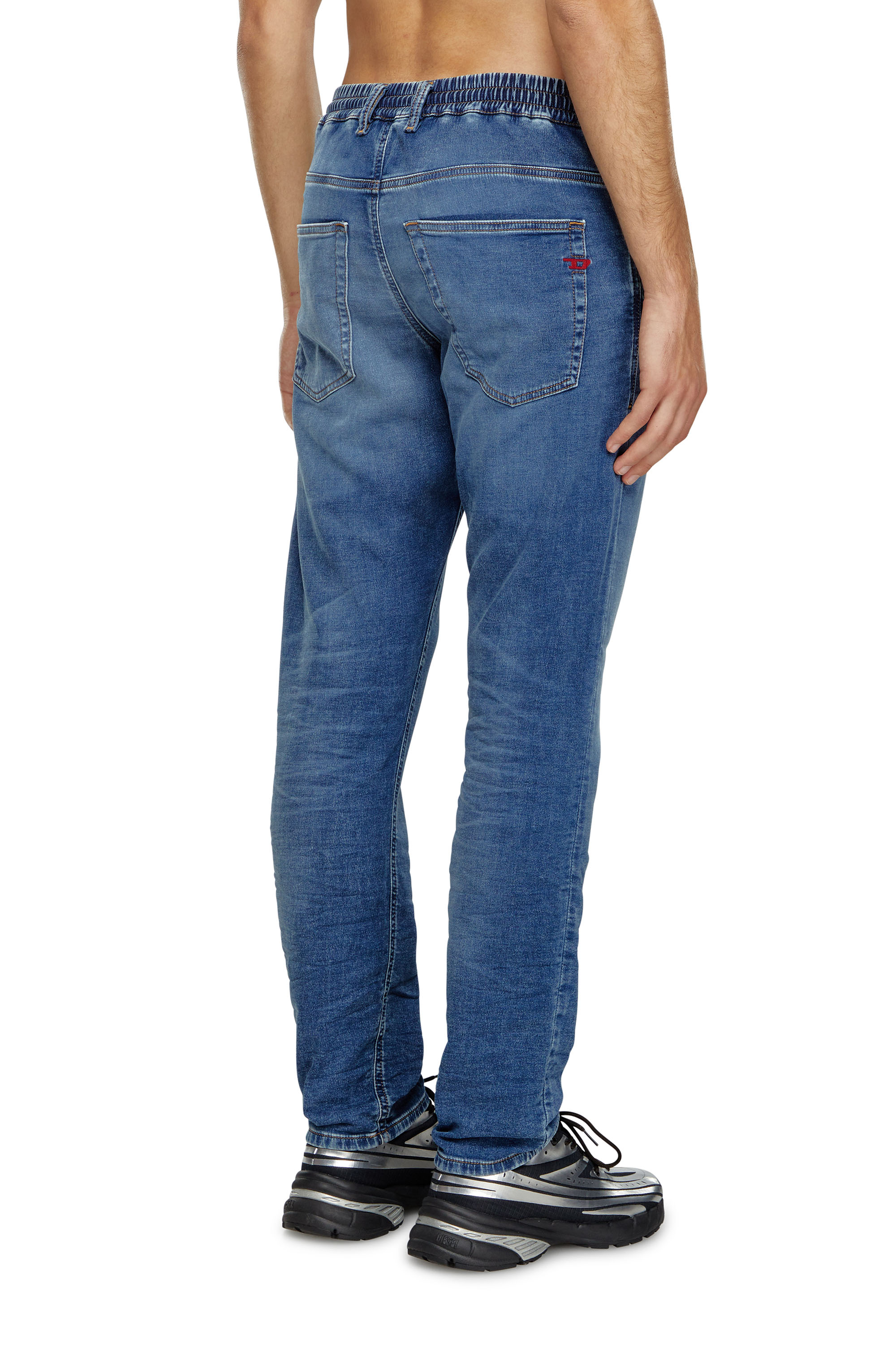 Diesel - Man's Tapered 2030 D-Krooley Joggjeans® 068HY, Medium blue - 4