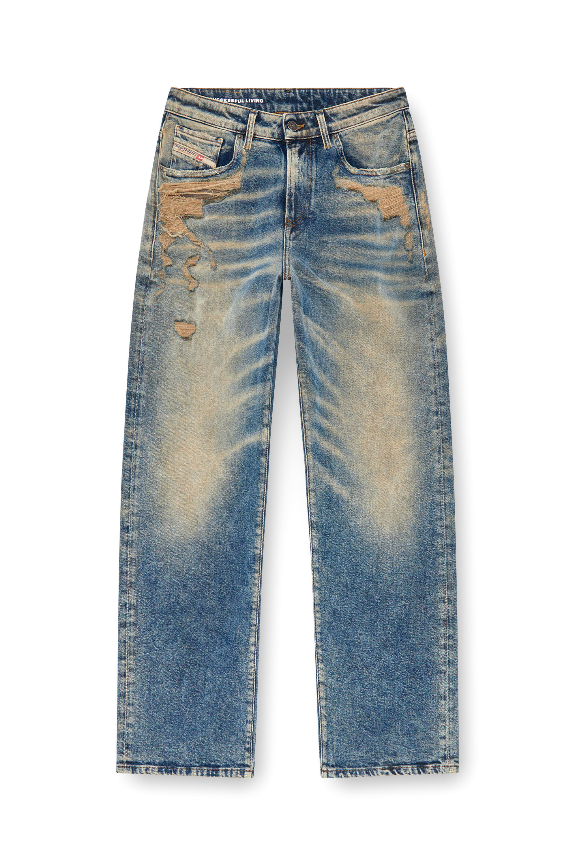 Diesel - Woman Straight Jeans 1999 D-Reggy 09K32, Medium blue - Image 3