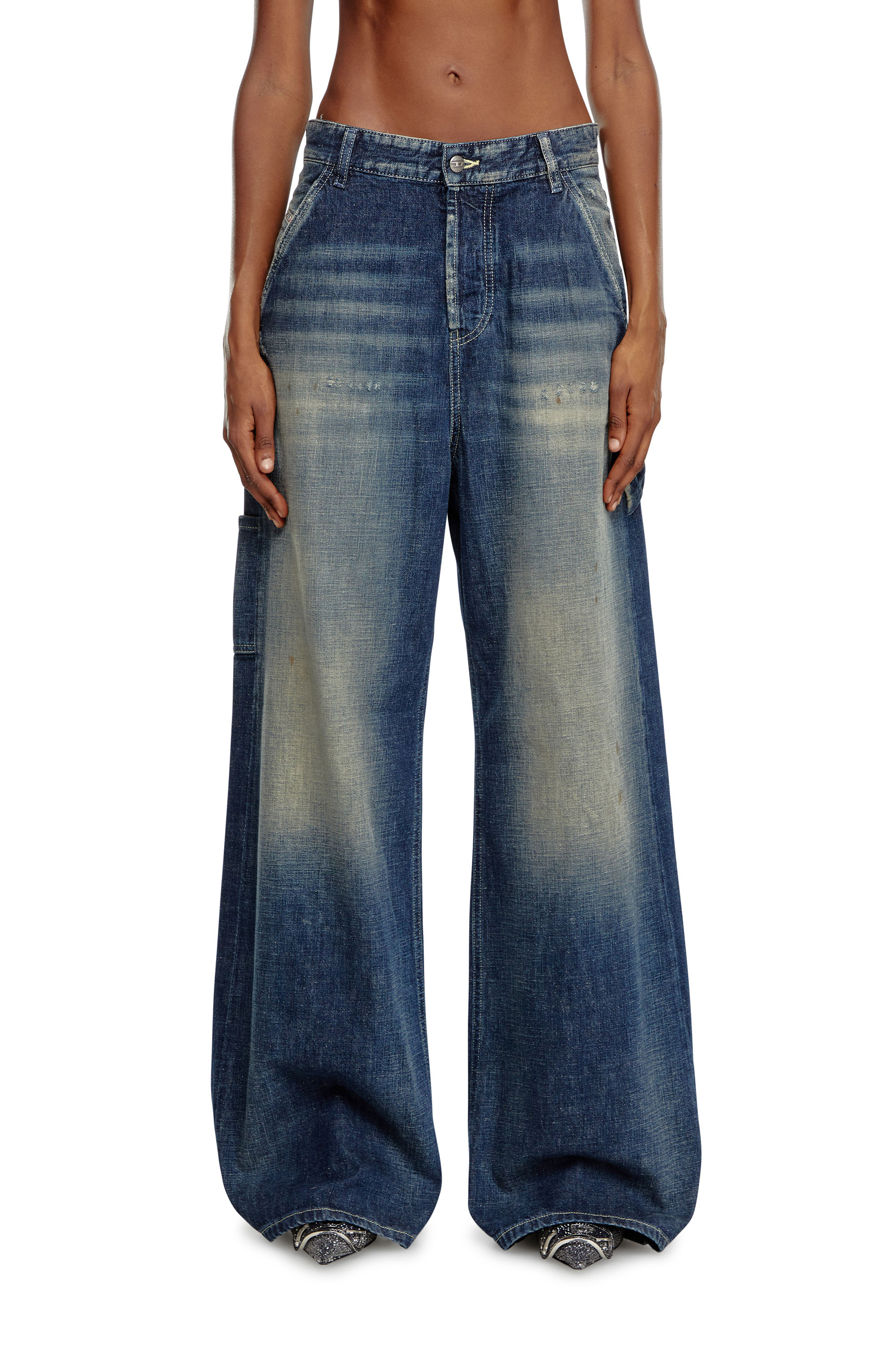 Diesel - Relaxed Jeans 1996 D-Sire 09J91 Mujer, Azul Oscuro - 1