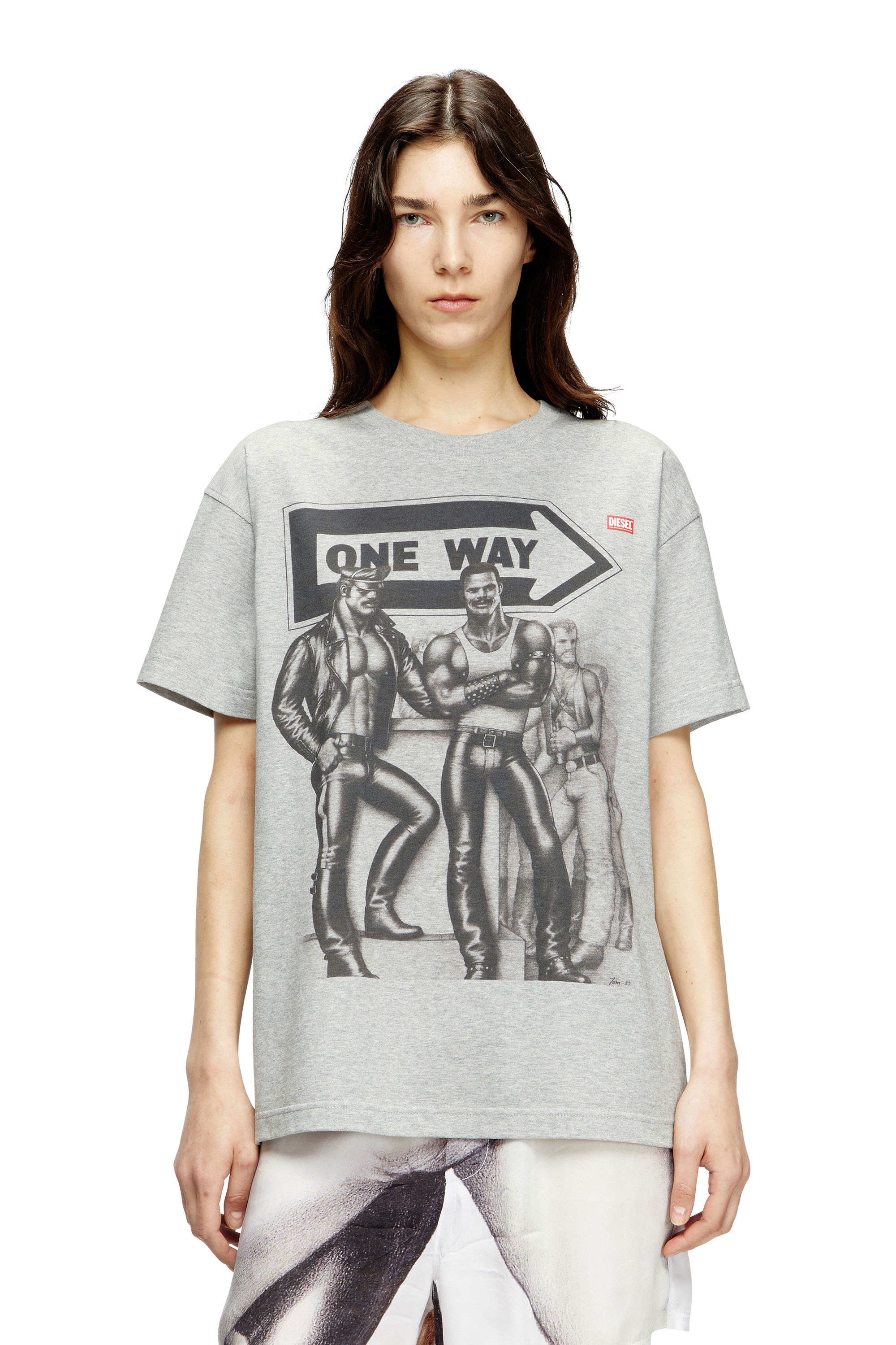 Diesel - PR-T-NORM-TOM25, Camiseta con estampado gráfico Unisex in Gris - 4