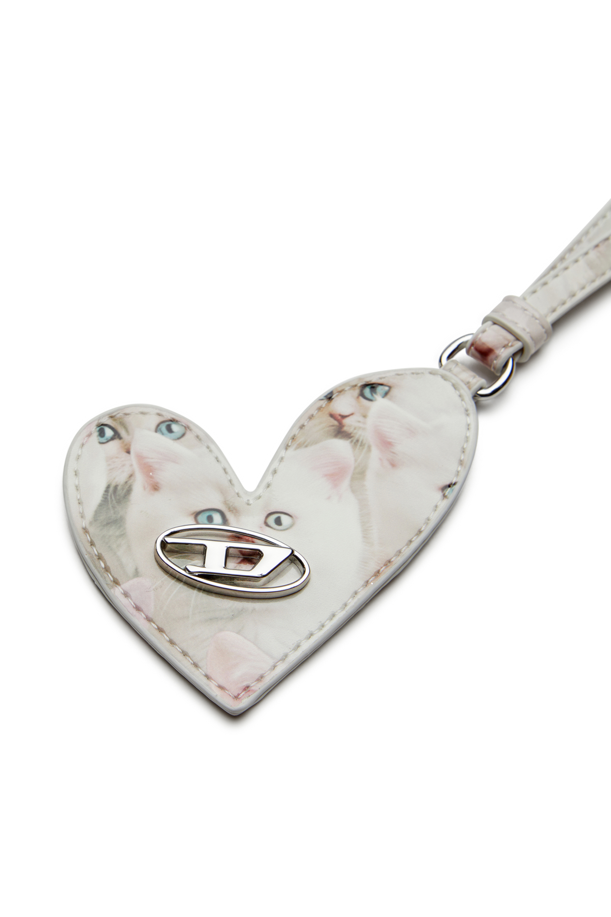 Diesel - PLAY MIRROR, Llaveros en forma de corazón Mujer in Blanco - 3