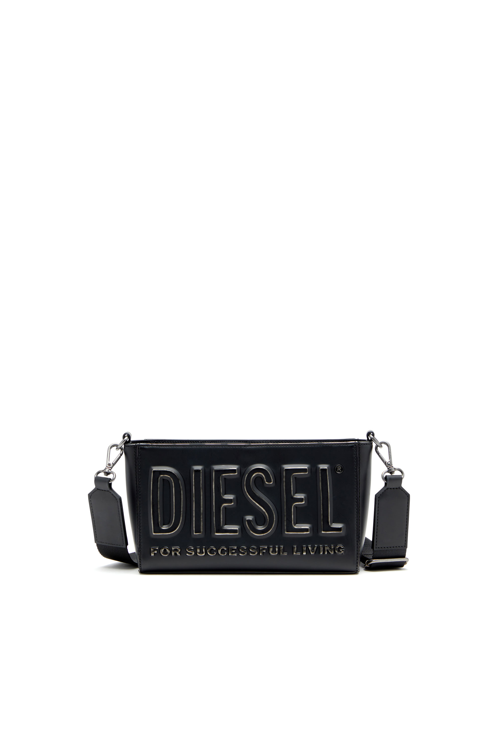 Diesel - DSL 3D CAMERA BAG X, Dsl 3D-Bolso tipo cámara de PU cepillado Hombre in Negro - 1