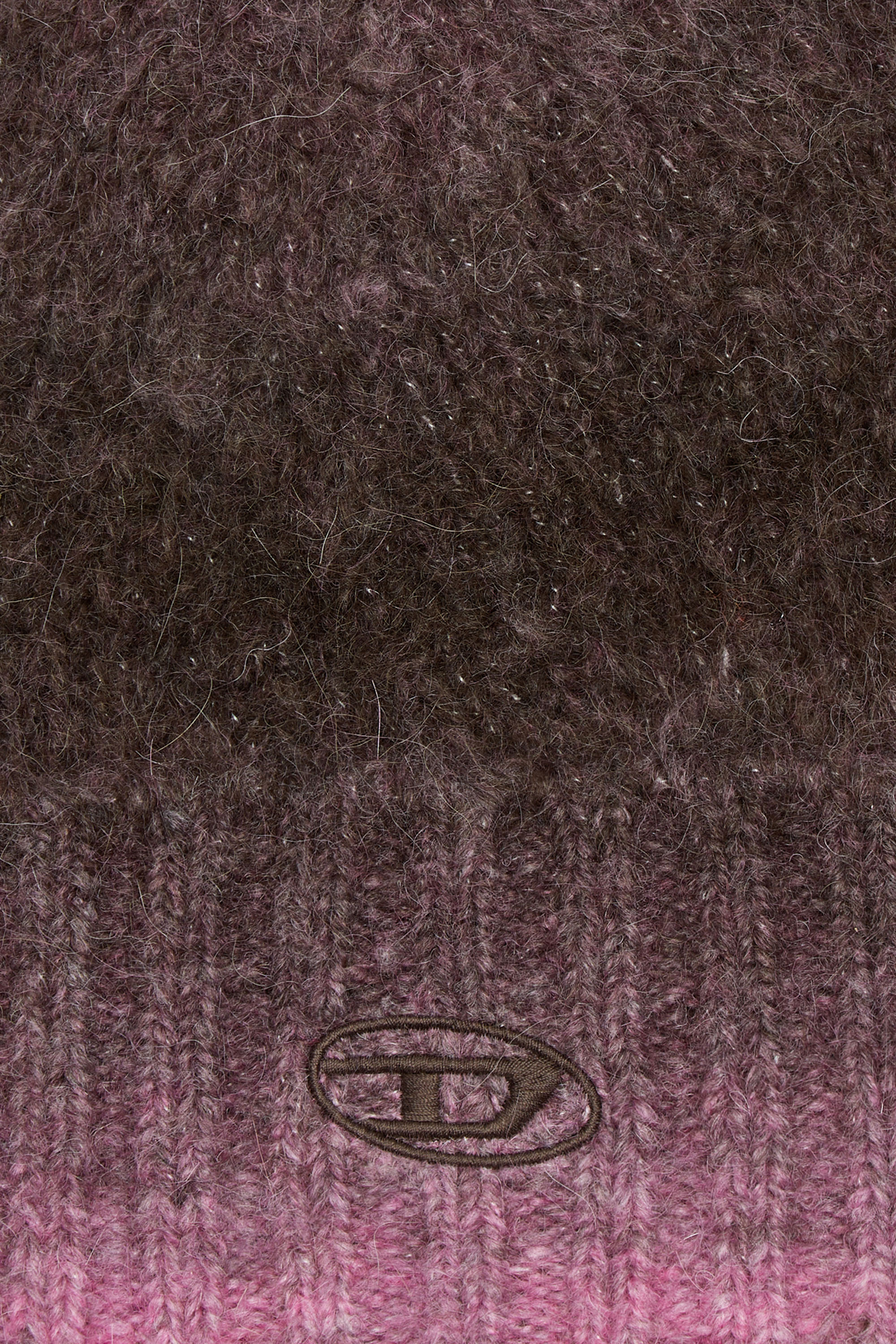 Diesel - K-PELO, Unisex's Alpaca beanie with Oval D embroidery in Violet - 3