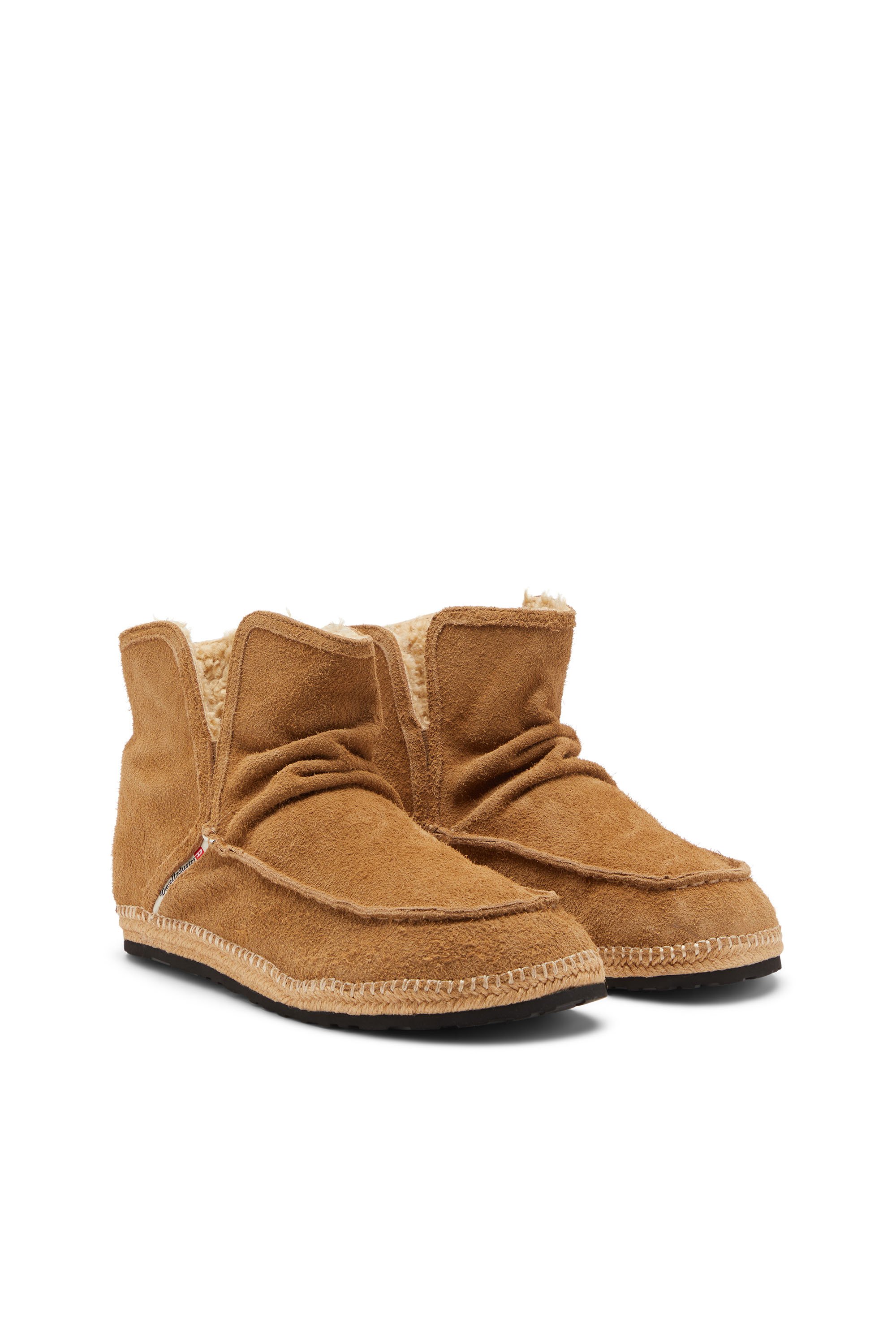 Diesel - D-LUKAS AKB, Man's D-Lukas - Leather ankle boots with internal lining in Light Brown - 2