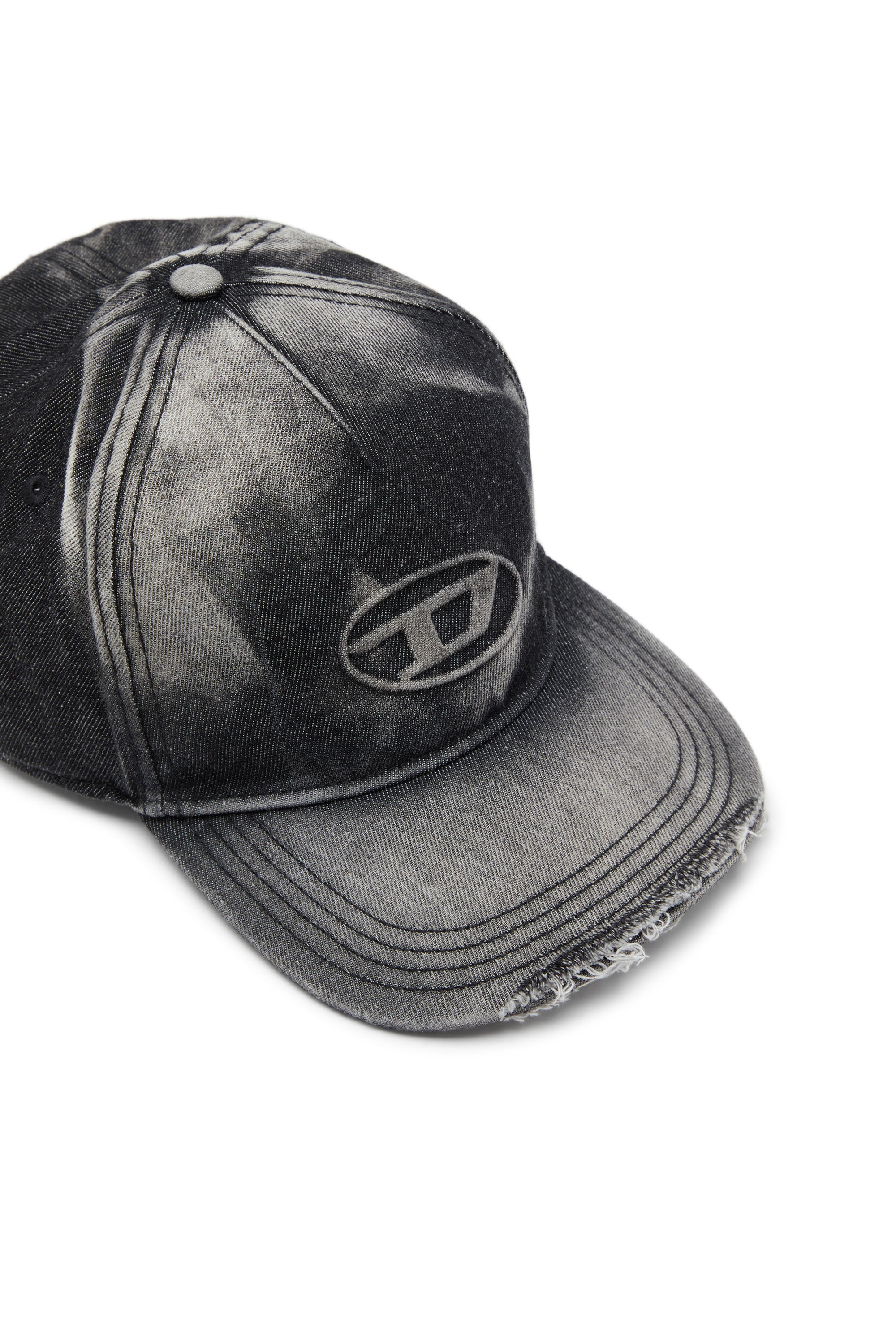 Diesel - C-SEYMON-BLACK, Gorra de béisbol de denim desgastado Hombre in Negro - 3