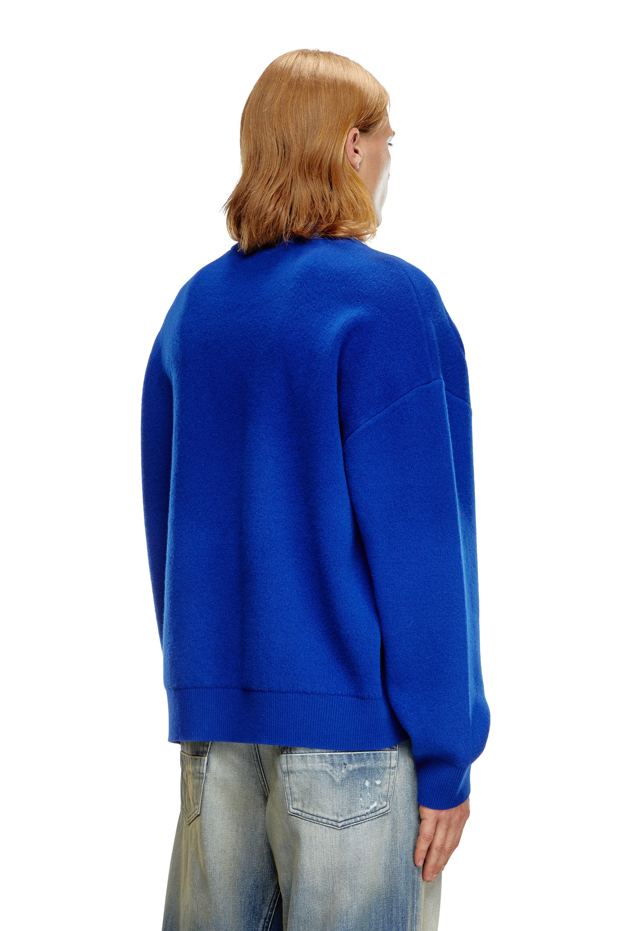 Diesel - K-RATIO, Hombre Jersey de mezcla de lana con logotipo gráfico in Azul marino - Image 2