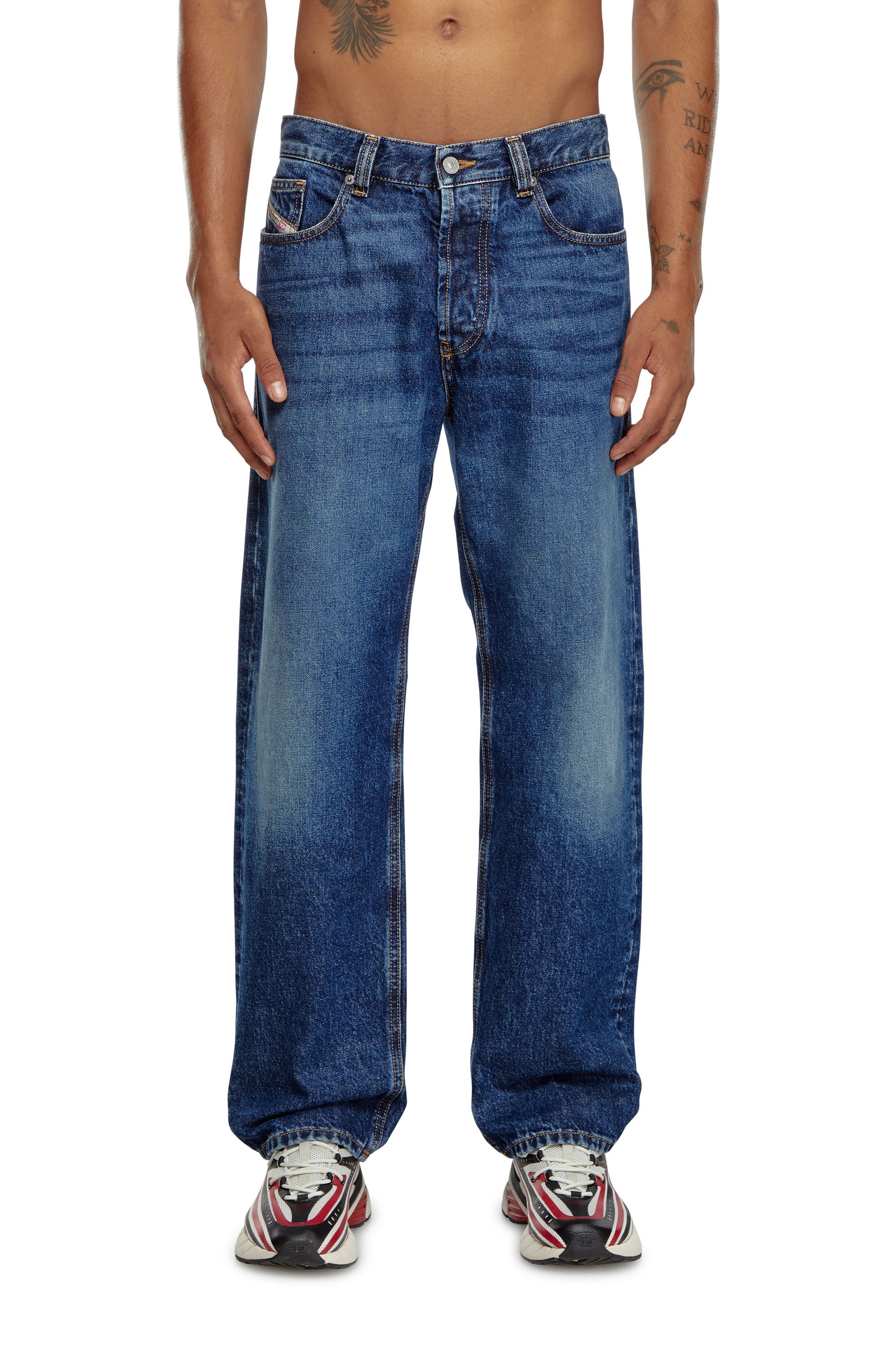 Diesel - Straight Jeans 2010 D-Macs 09I27 Hombre, Azul Oscuro - 1