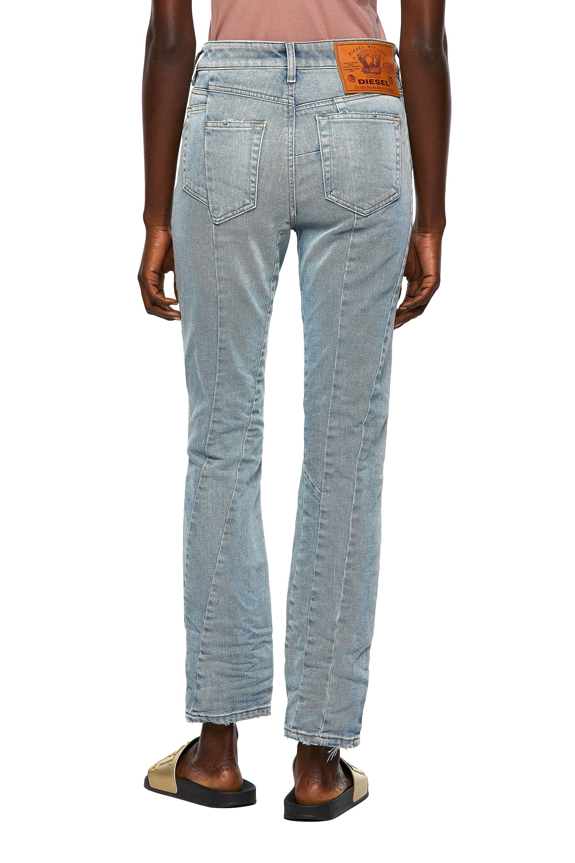 Diesel - D-Joy 09A65 Tapered Jeans, Azul Claro - Image 2