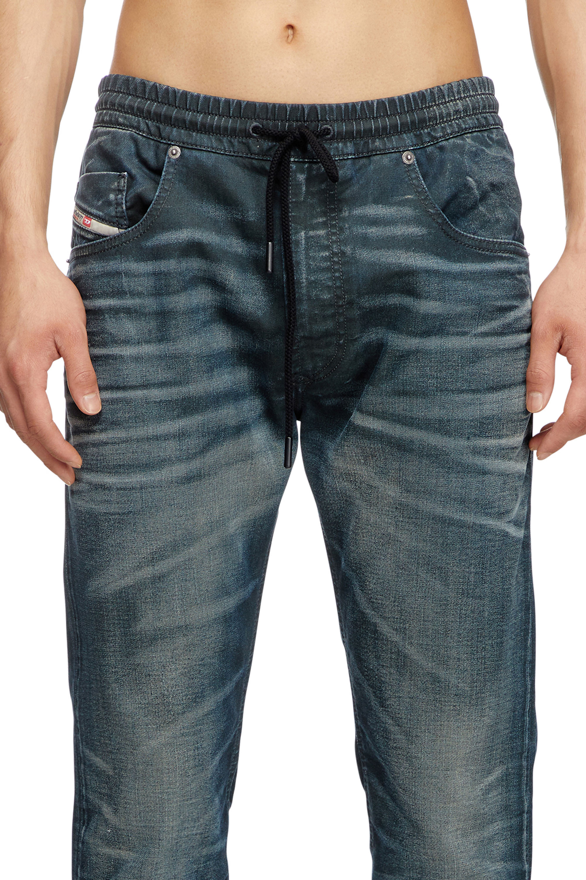 Diesel - Regular 2030 D-Krooley Joggjeans® 068QK Hombre, Azul Oscuro - 5