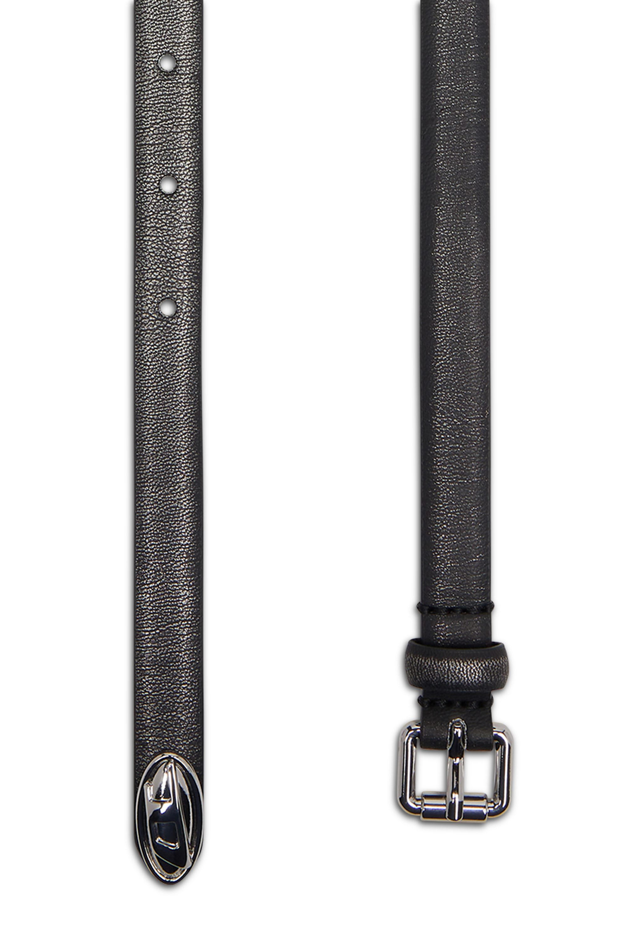 Diesel - B-DD-TIP, Cinturón de 1,4 cm con hebilla delgada Mujer in Negro - 2