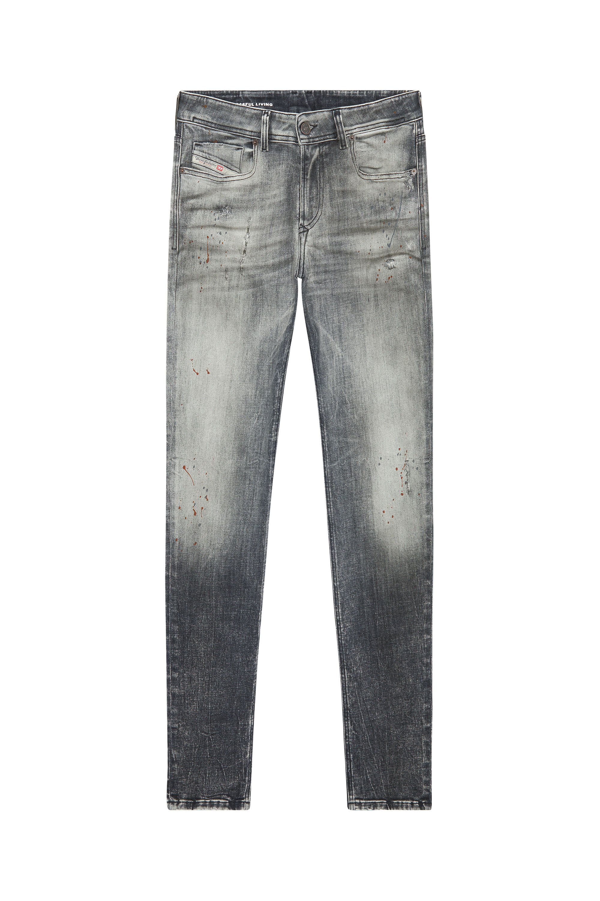 Diesel - Skinny Jeans 1979 Sleenker 09E70, Black/Dark grey - Image 5