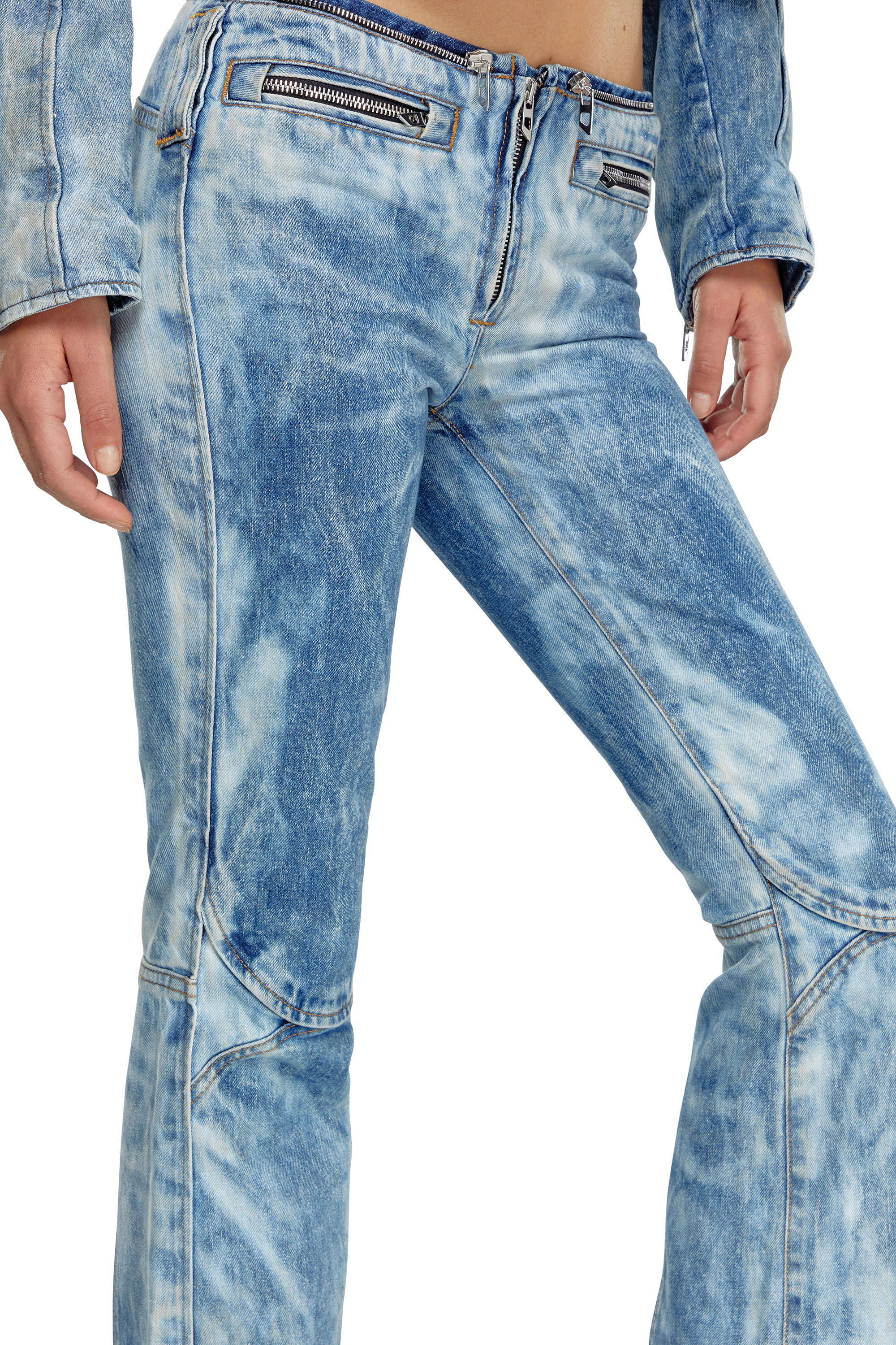 Diesel - Straight Jeans D-Gen 0PGAM, Mujer Straight Jeans - D-Gen in Azul marino - Image 4