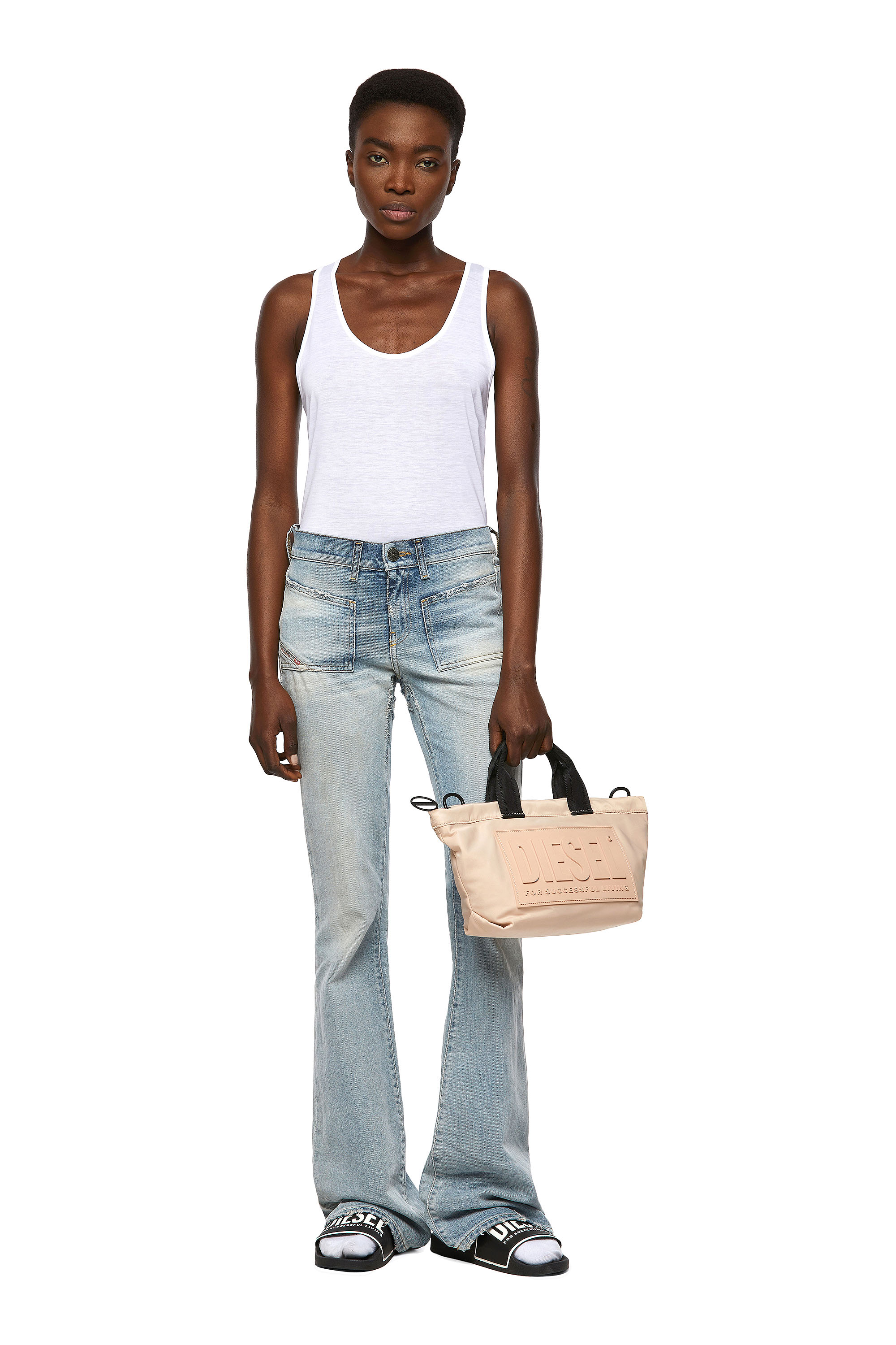 D-Ebbey Bootcut Jeans 09A04, Light Blue Diesel - D-Ebbey Bootcut Jeans 09A04, Light Blue - Image 1