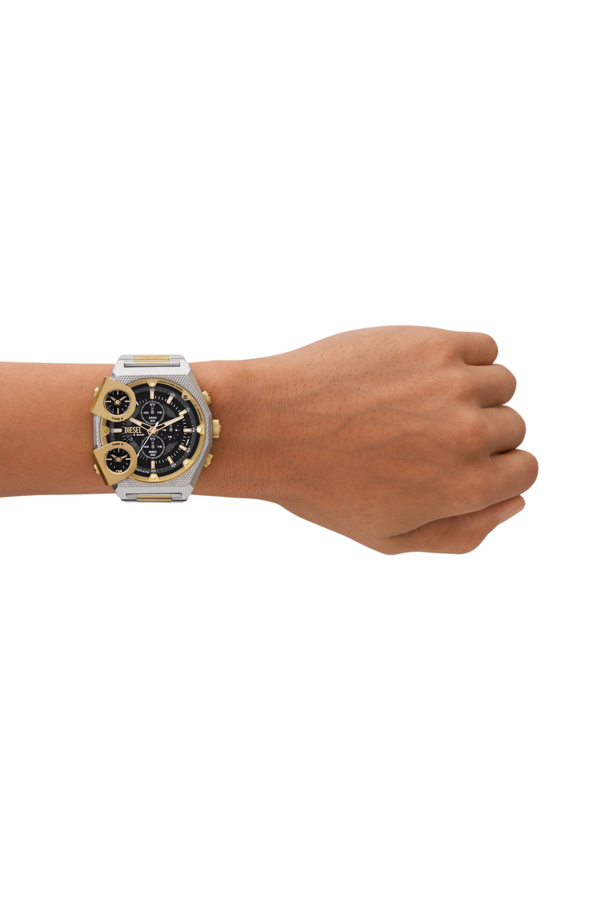 【値下げ中】　DIESEL ゴールド メタリック 時計　DZ7306 Men's Sideshow Stainless Steel Watch | Silver | Diesel
