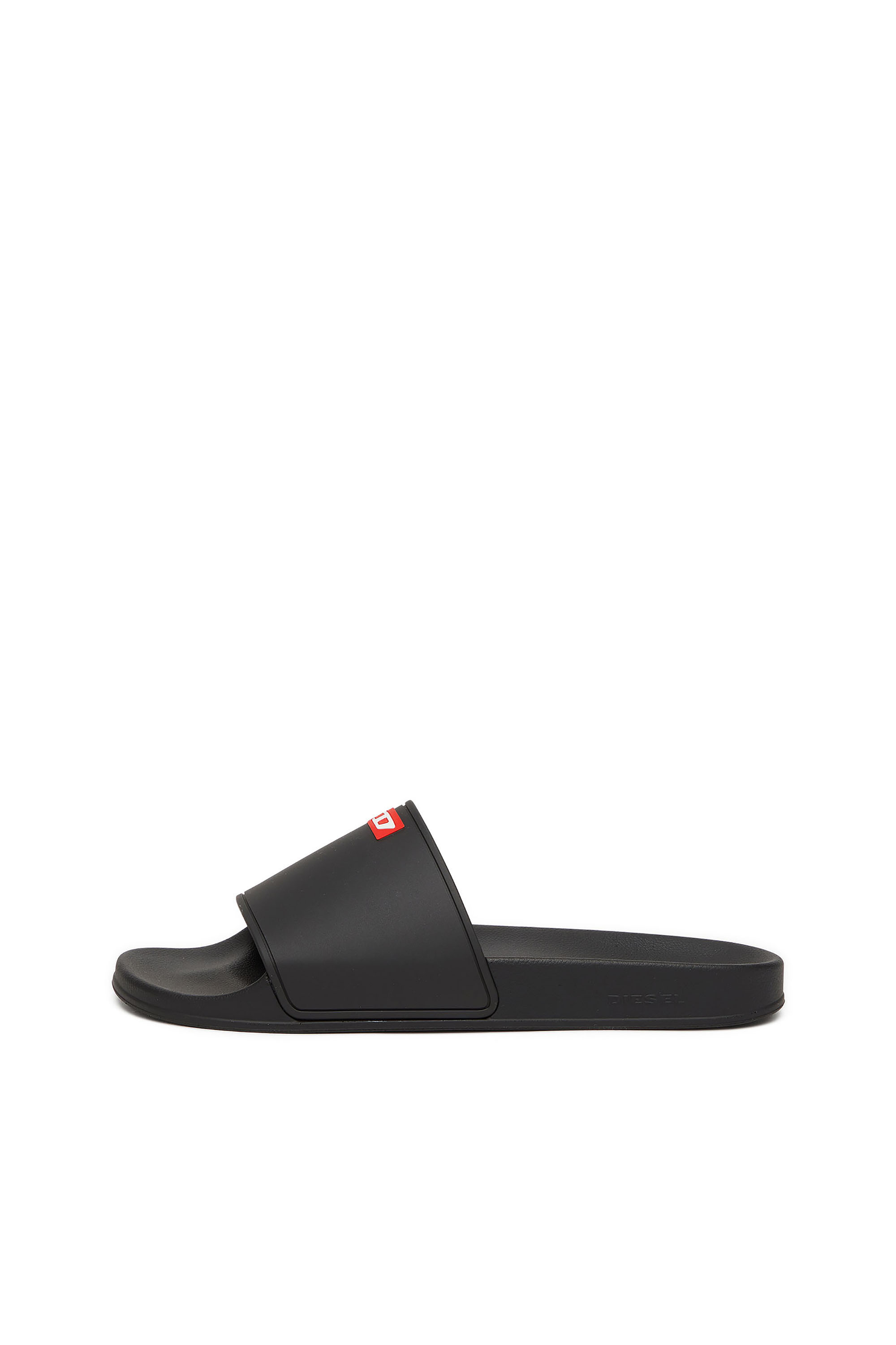 Diesel - SA-SWIM, Chanclas de piscina de goma con logotipo D Hombre in Negro - 2