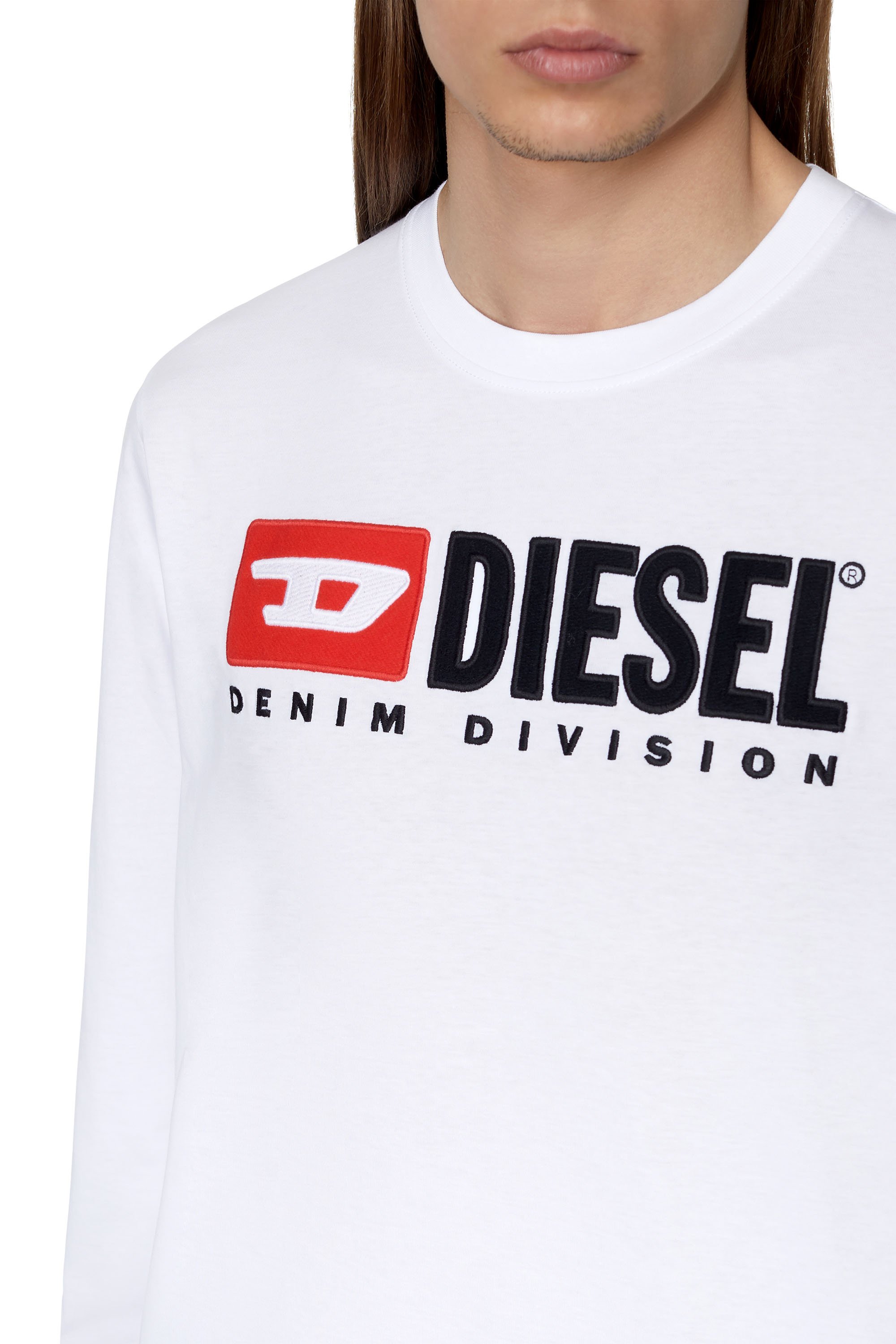 Diesel - T-JUST-LS-DIV, Blanco - Image 4