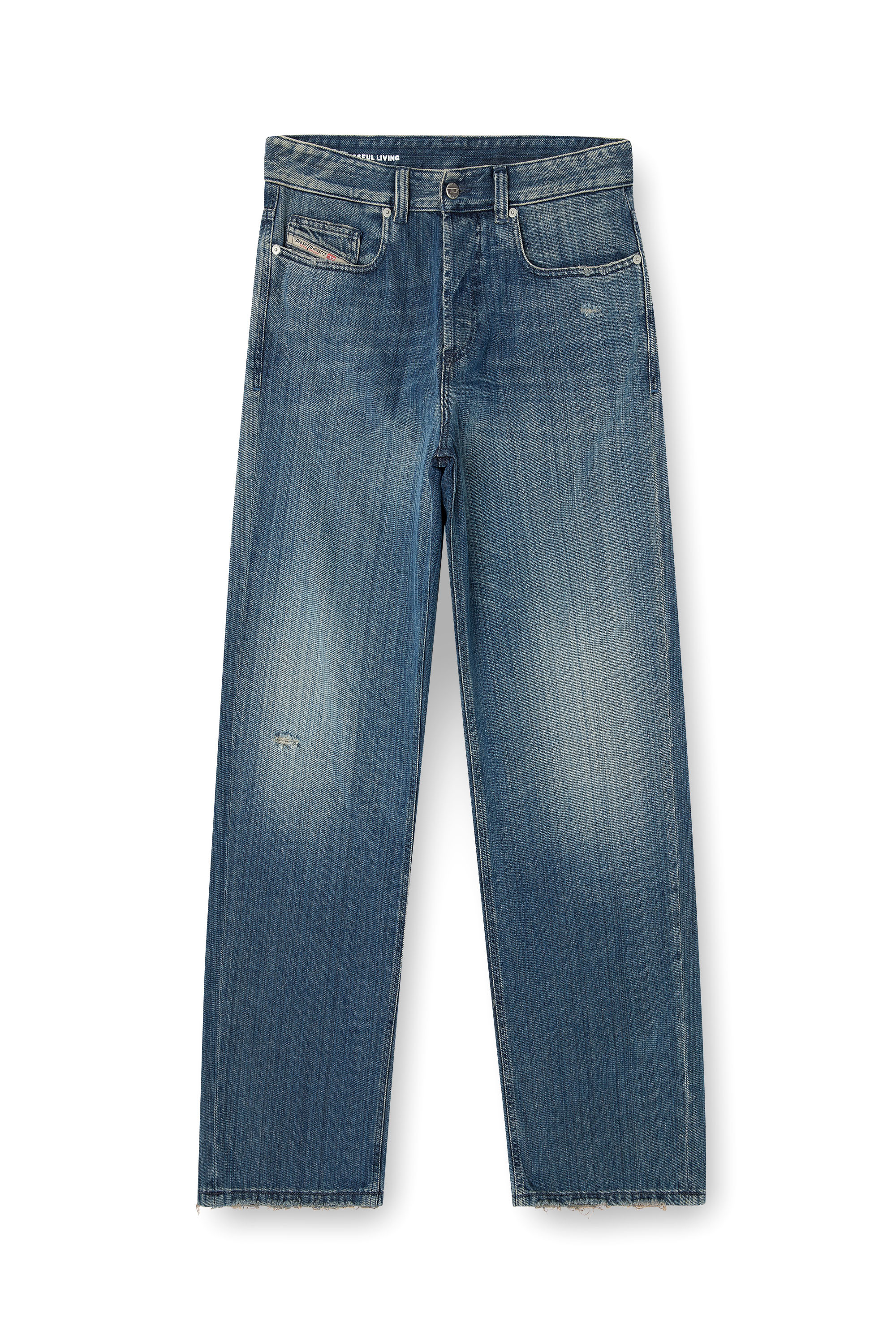 Diesel - Relaxed Jeans 2001 D-Macro 09M09 Hombre, Azul Oscuro - 3