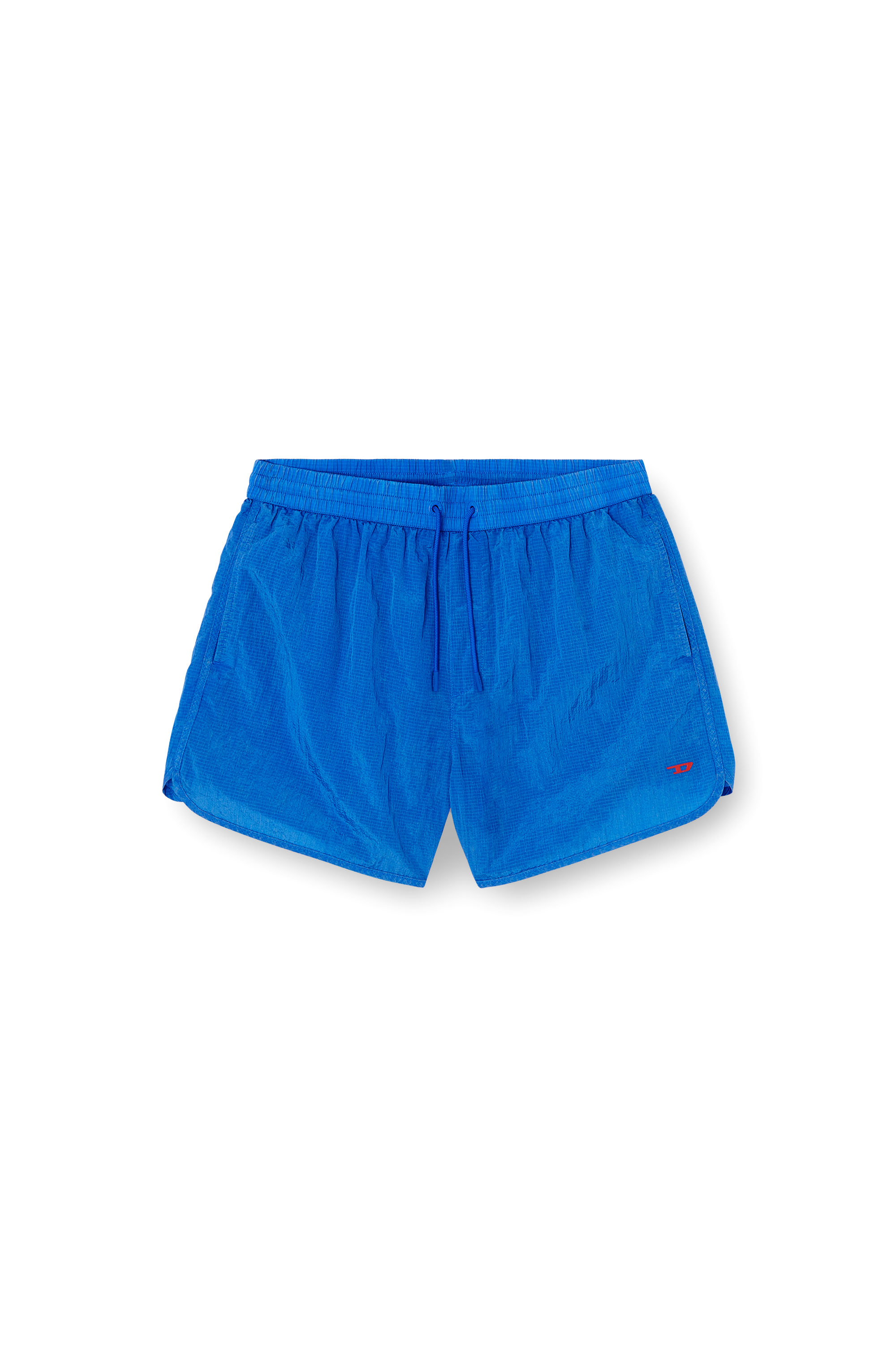 Diesel - JIMMIE-38-D-POP, Man's Mid-length swim shorts in treated ripstop in Blue - 4