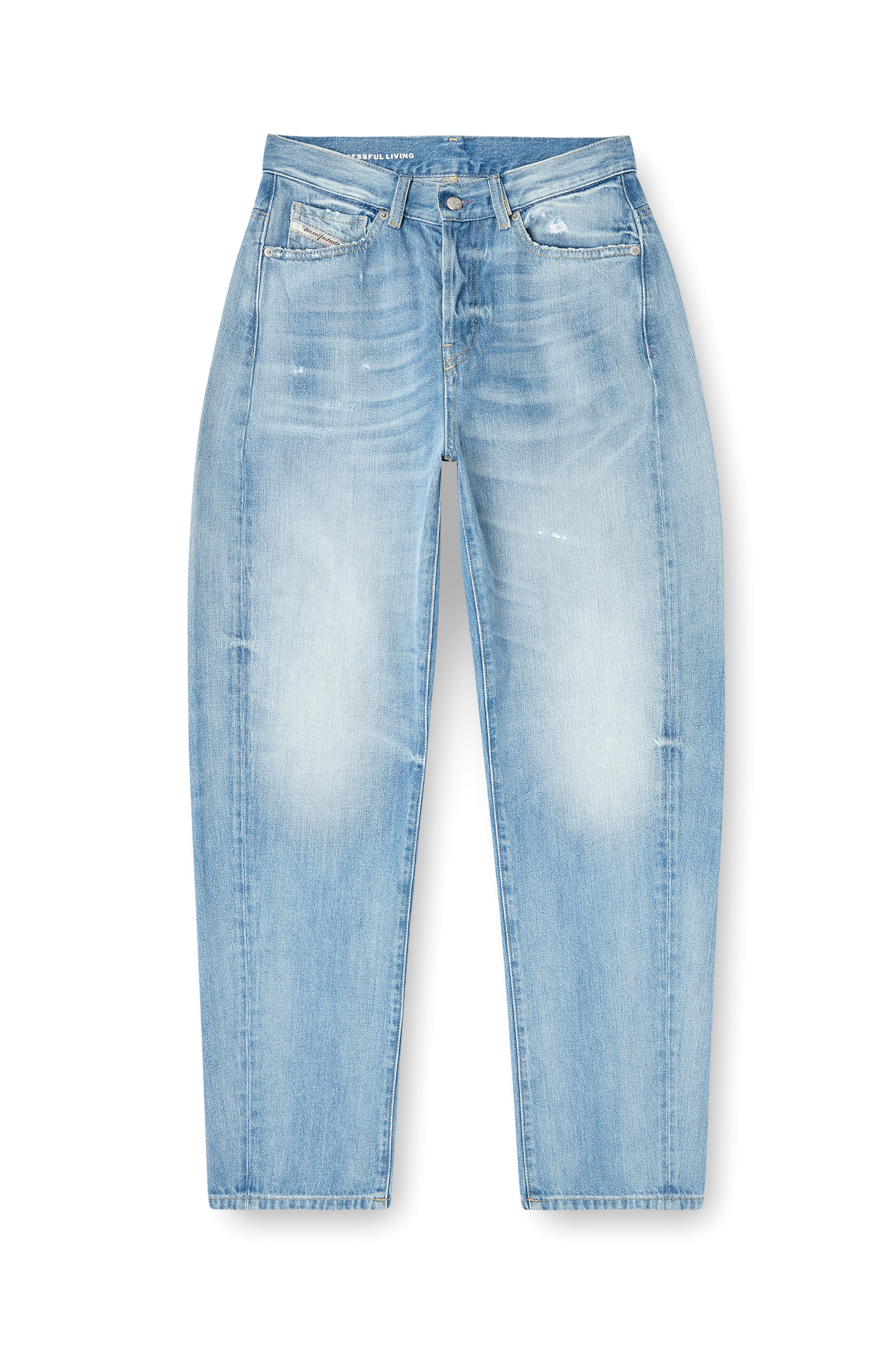 Diesel - Relaxed Jeans 1974 D-Ellz 09M24 Mujer, Azul Claro - 3
