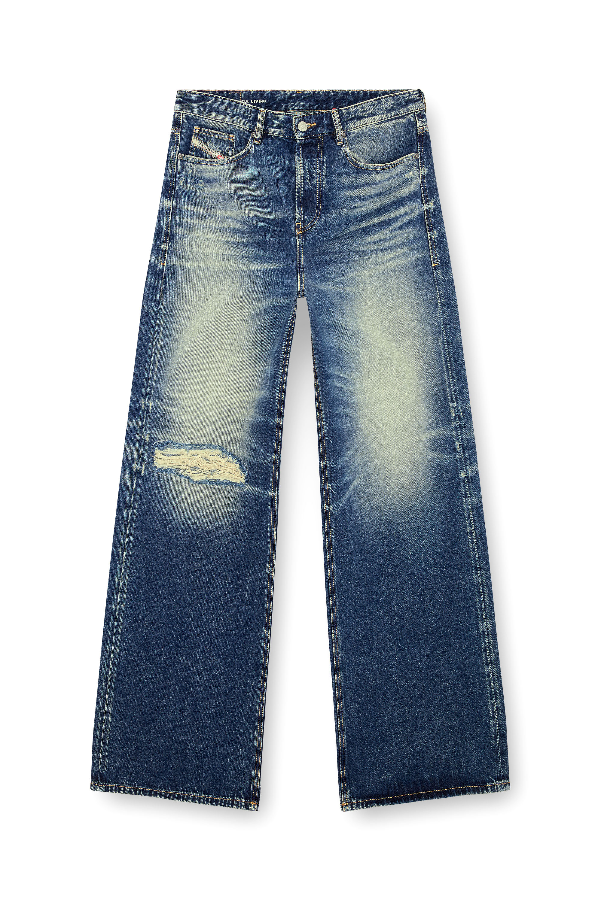 【DIESEL】relaxed jeans 1997 d-enim 09m74 ライトブルー Women's Relaxed Jeans | Light Blue | Diesel 1997 D-Enim