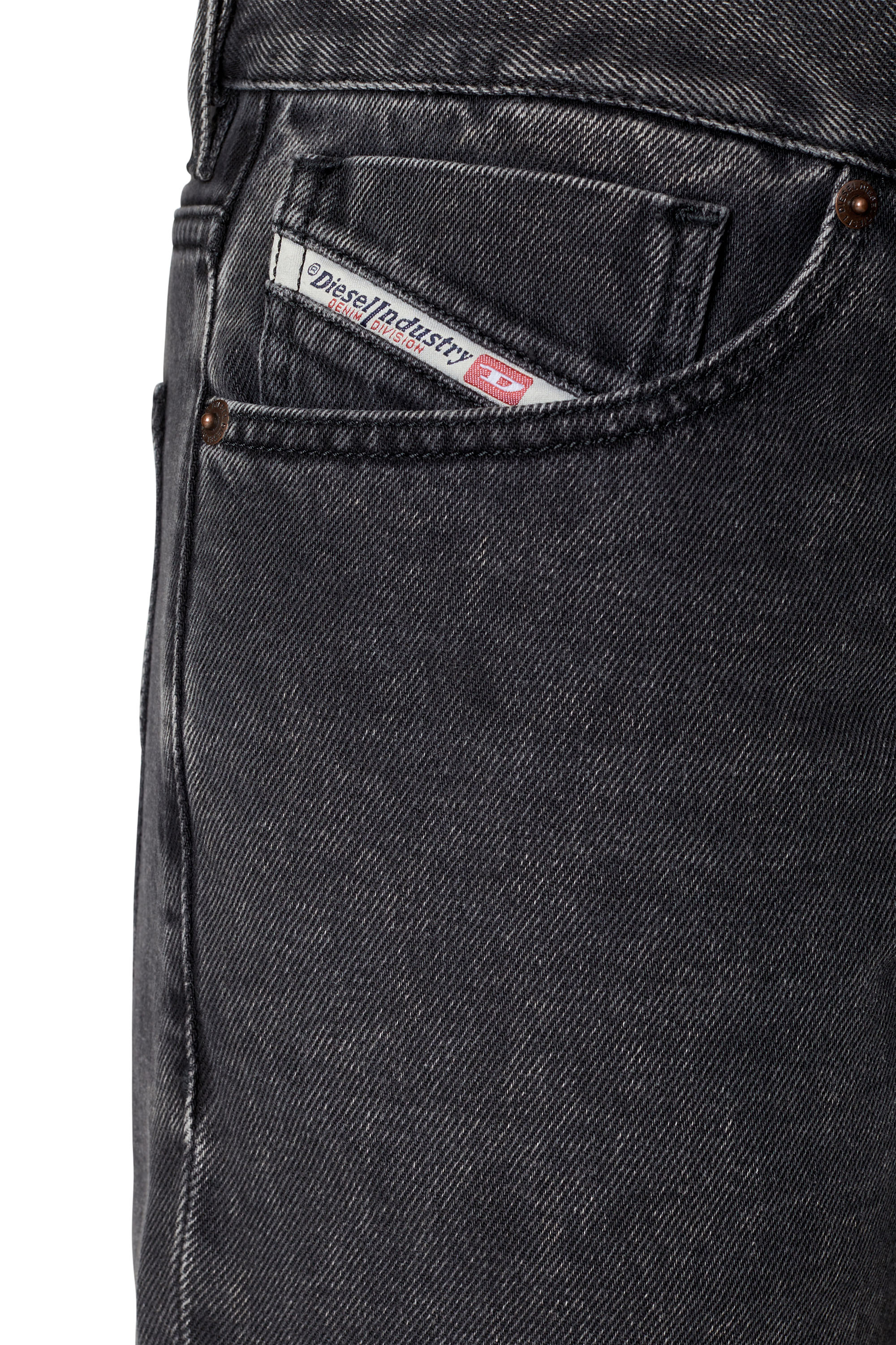 Diesel - 1995 D-SARK 09B87 Straight Jeans, Negro/Gris oscuro - Image 4
