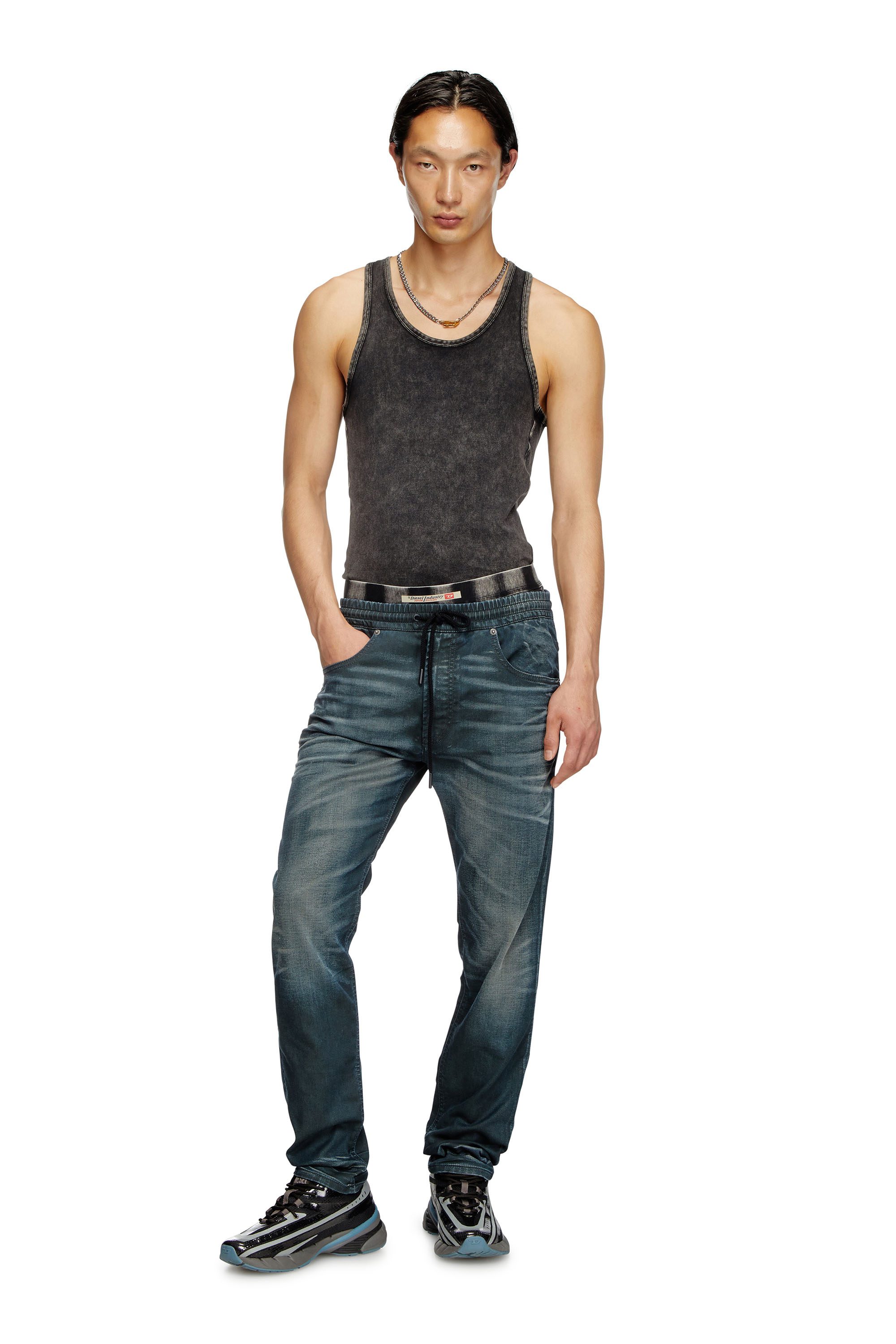 Diesel - Man's Regular 2030 D-Krooley Joggjeans® 068QK, Dark Blue - 5