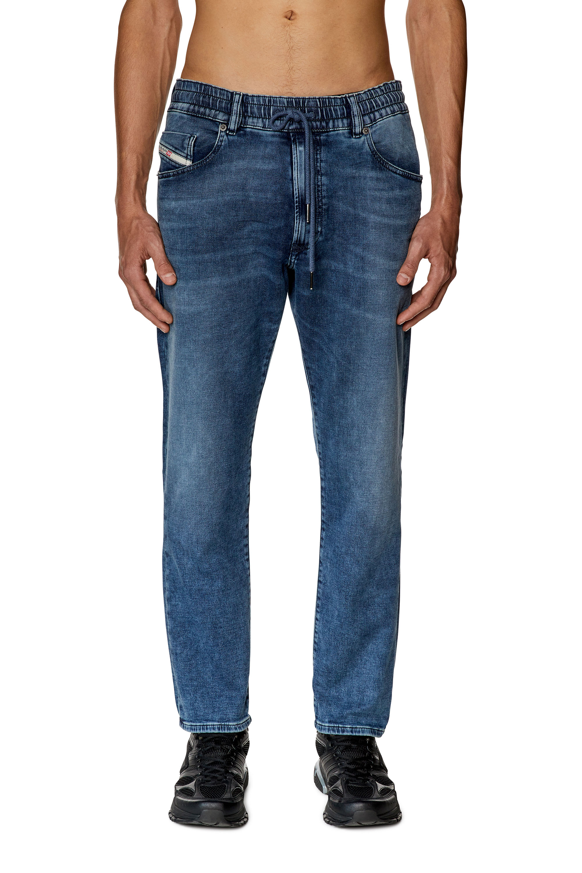 Diesel - Tapered 2030 D-Krooley Joggjeans® 068FJ, Medium blue - Image 1