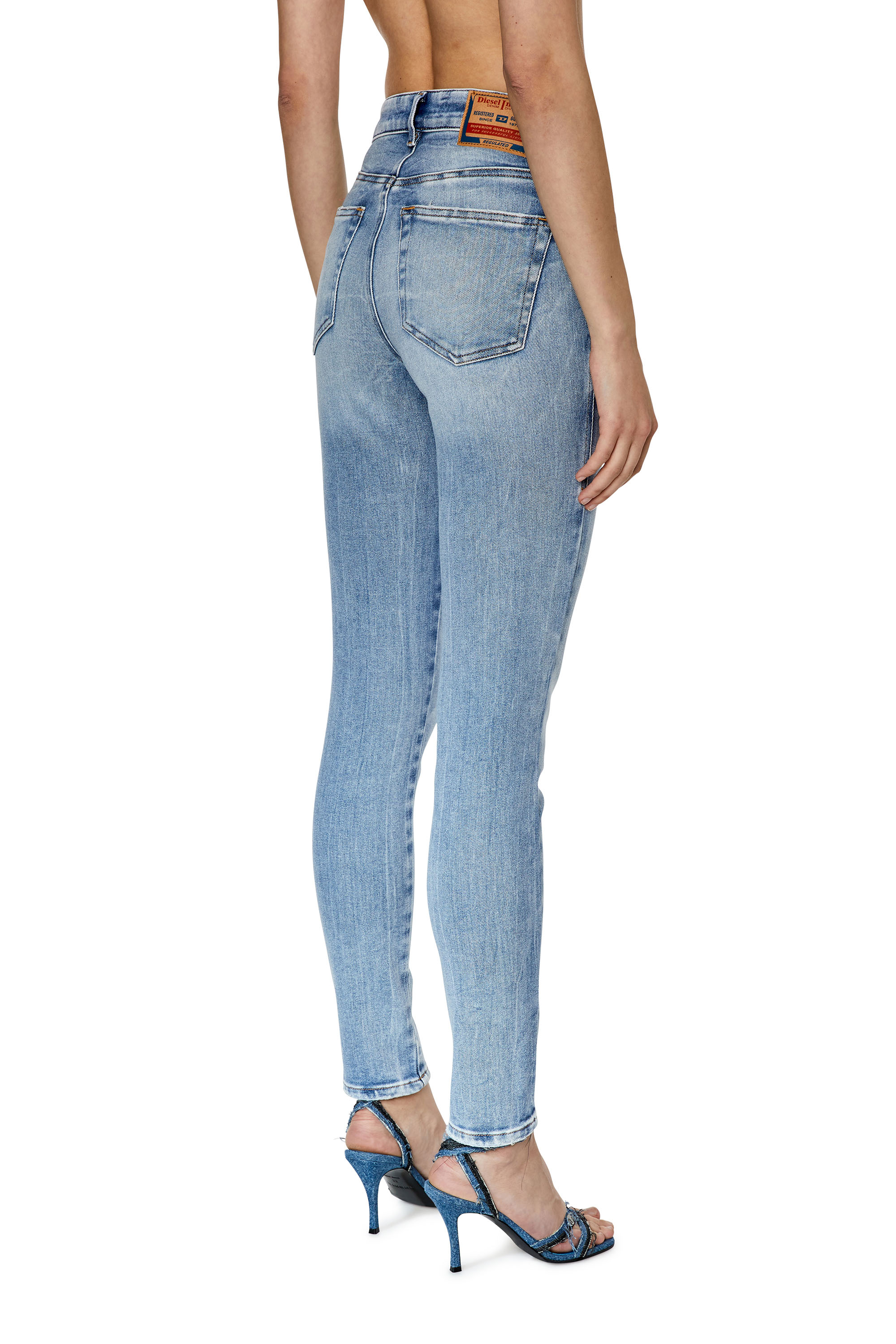 Diesel - Super skinny Jeans 2017 Slandy 09G18, Azul Claro - Image 4