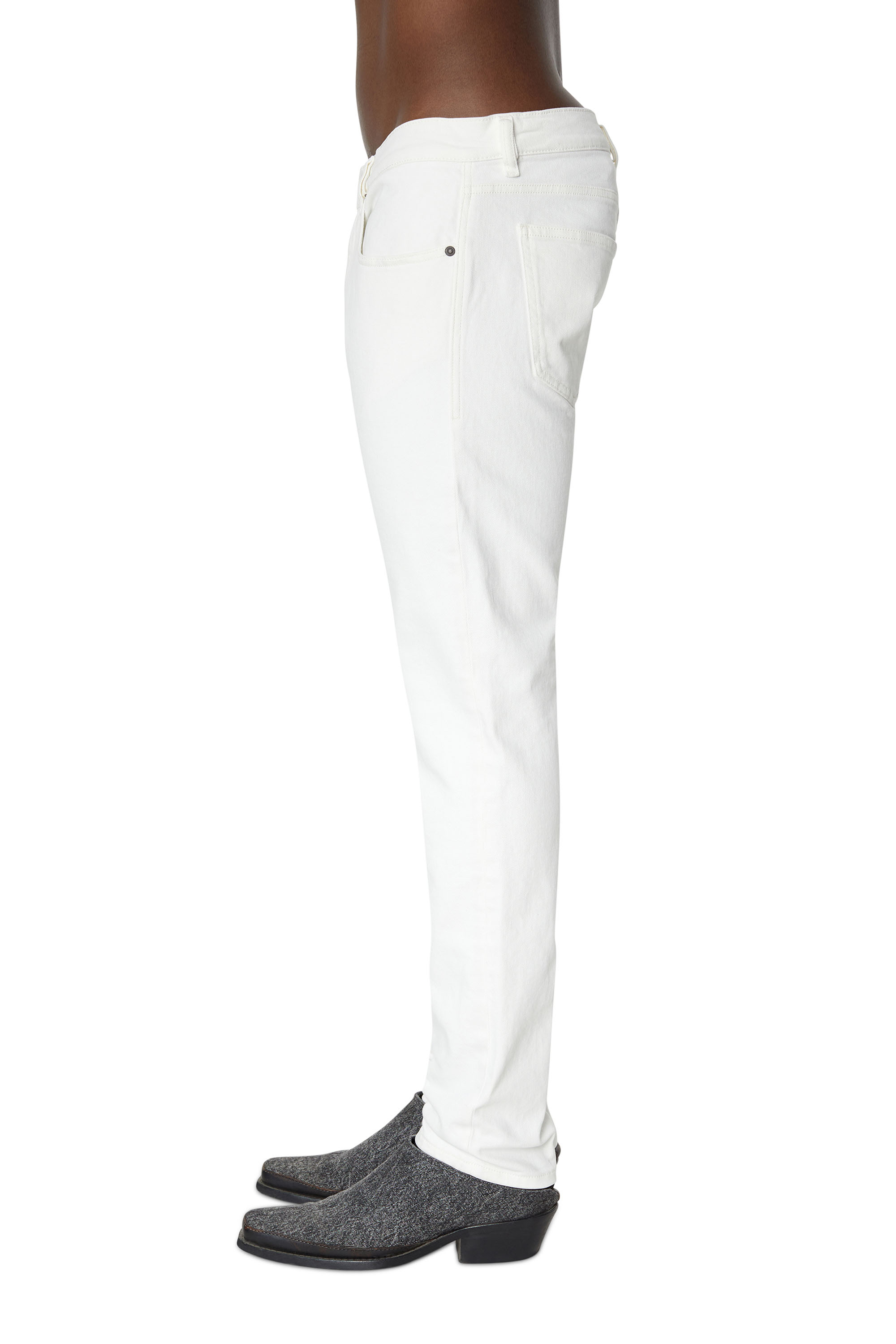 Diesel - 2019 D-Strukt 09D63 Slim Jeans, White - Image 4
