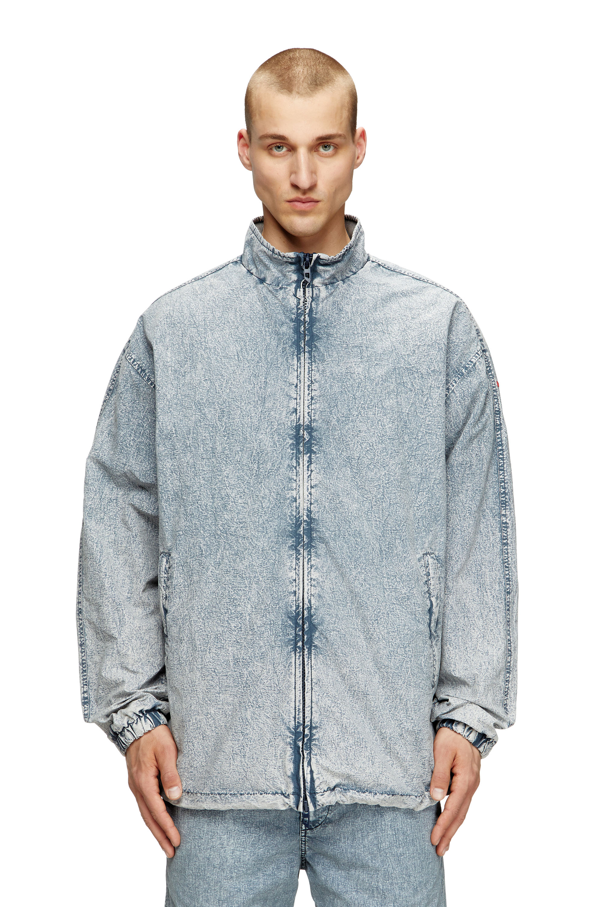 Diesel - J-WILSON, Chaqueta en taslan de nailon reciclado Hombre in Azul marino - 1