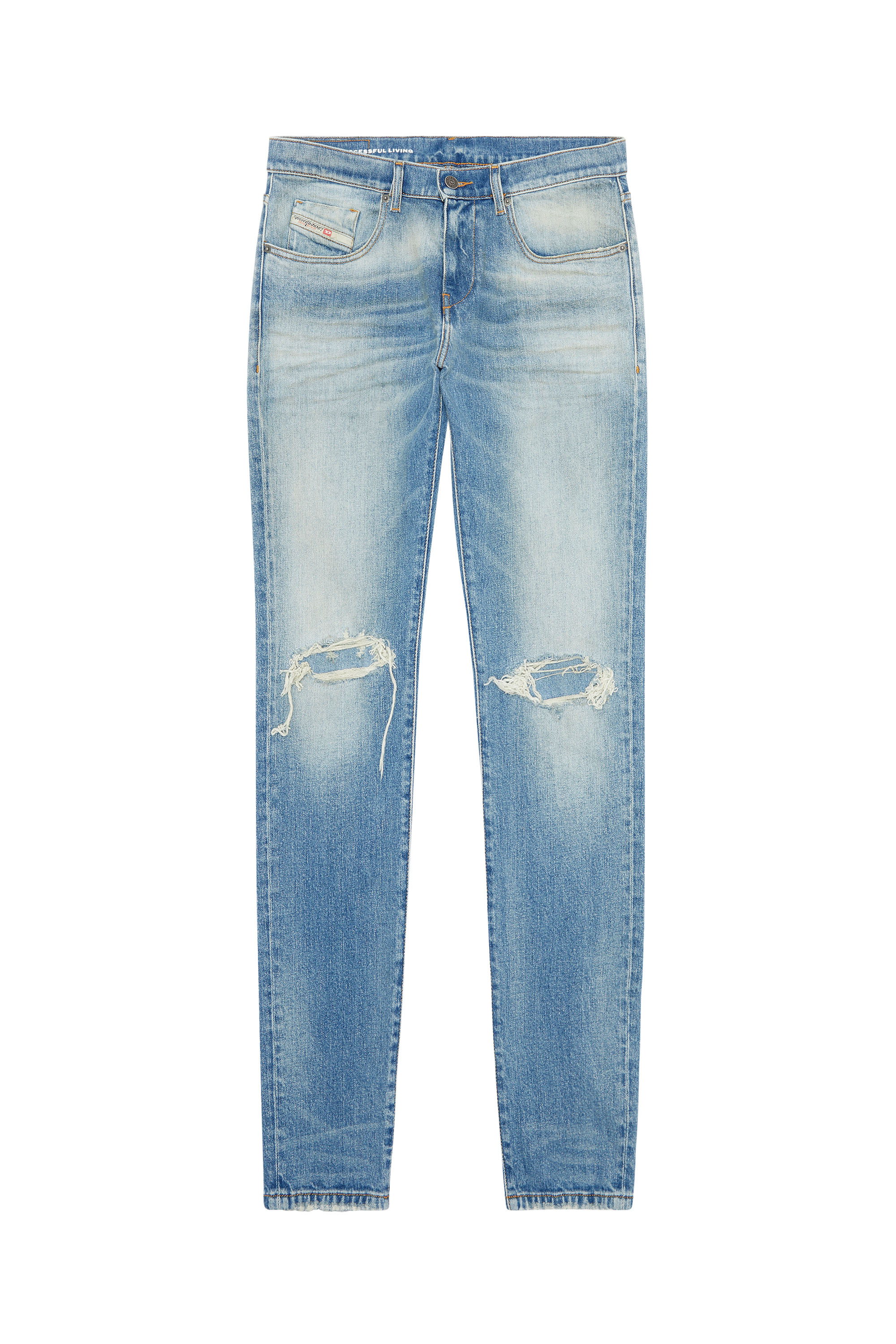 Diesel - 2019 D-Strukt 007P3 Slim Jeans, Azul Claro - Image 5