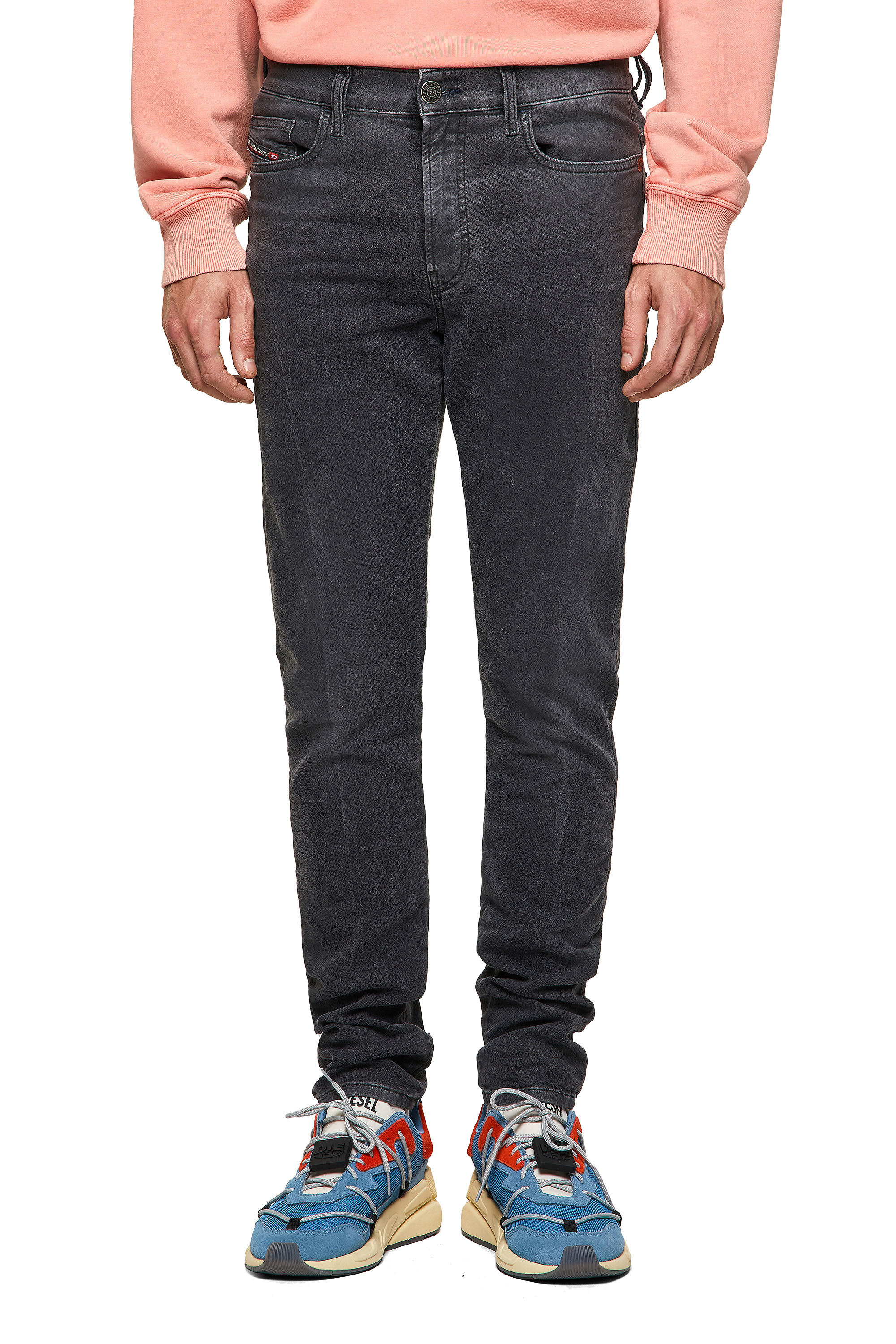 Diesel - D-Amny Skinny JoggJeans® 09A74, Black/Dark Grey - Image 1