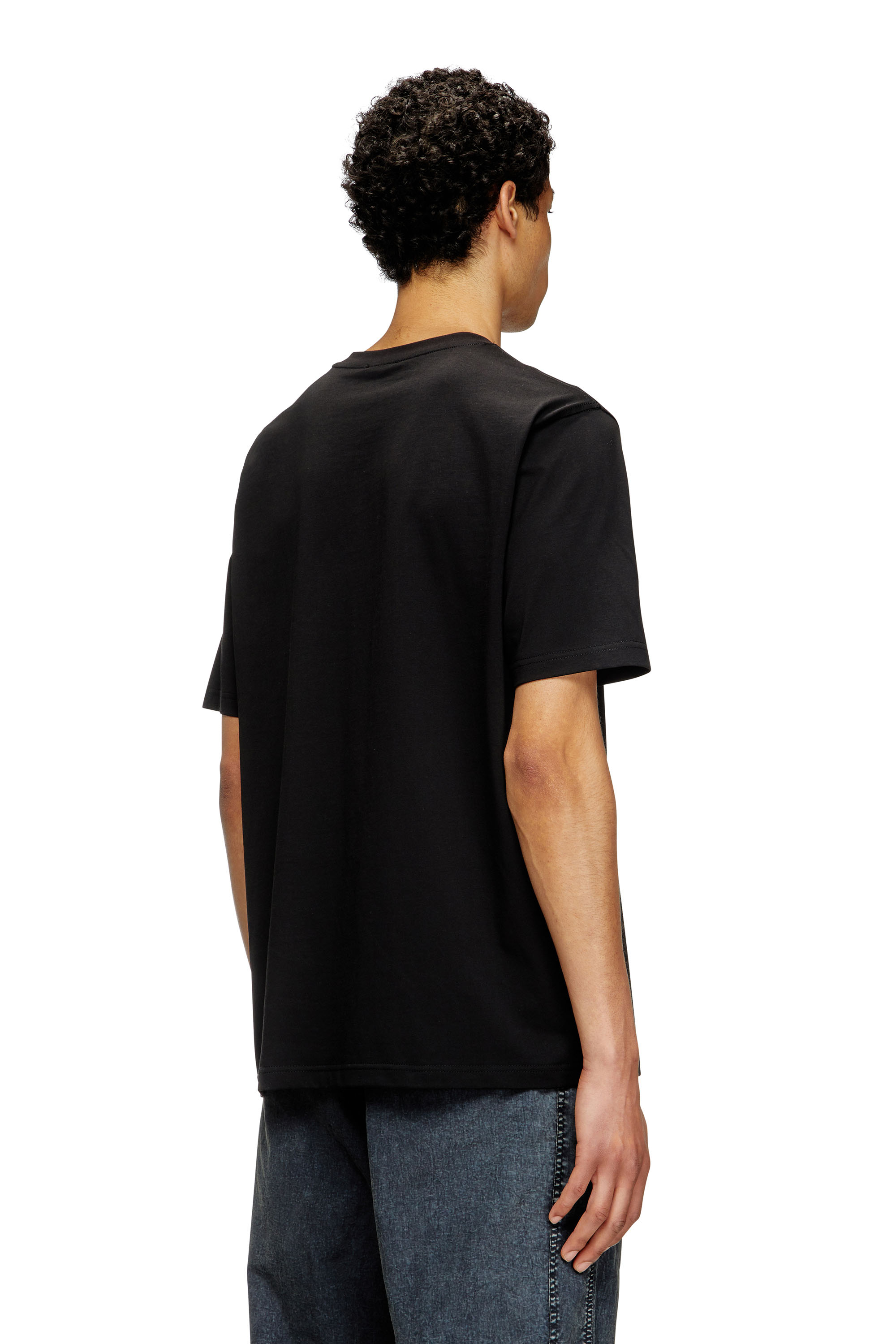 Diesel - T-ADJUST-MAREY, Camiseta con recorte Oval D Hombre in Negro - 4