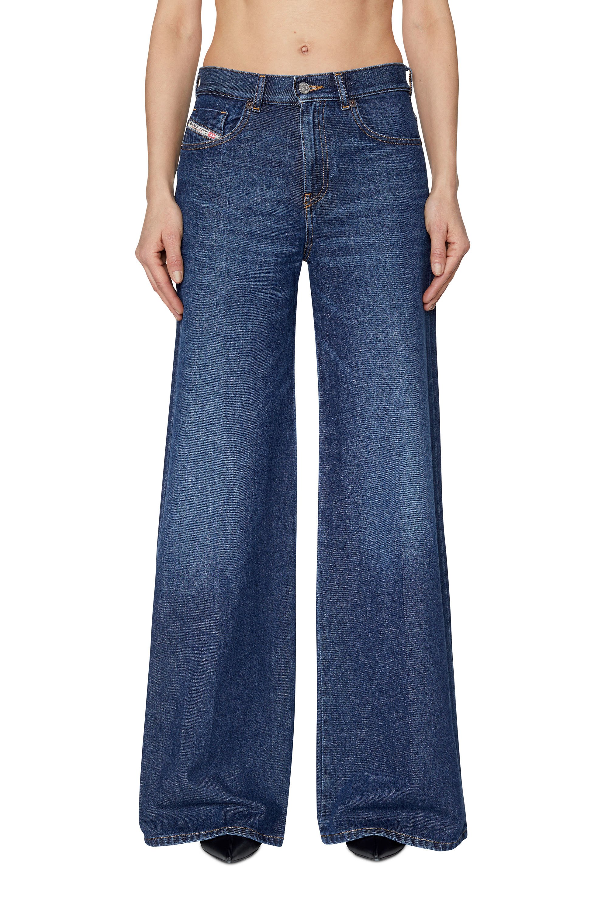 Diesel - Bootcut and Flare Jeans 1978 D-Akemi 09C03, Azul Oscuro - Image 1
