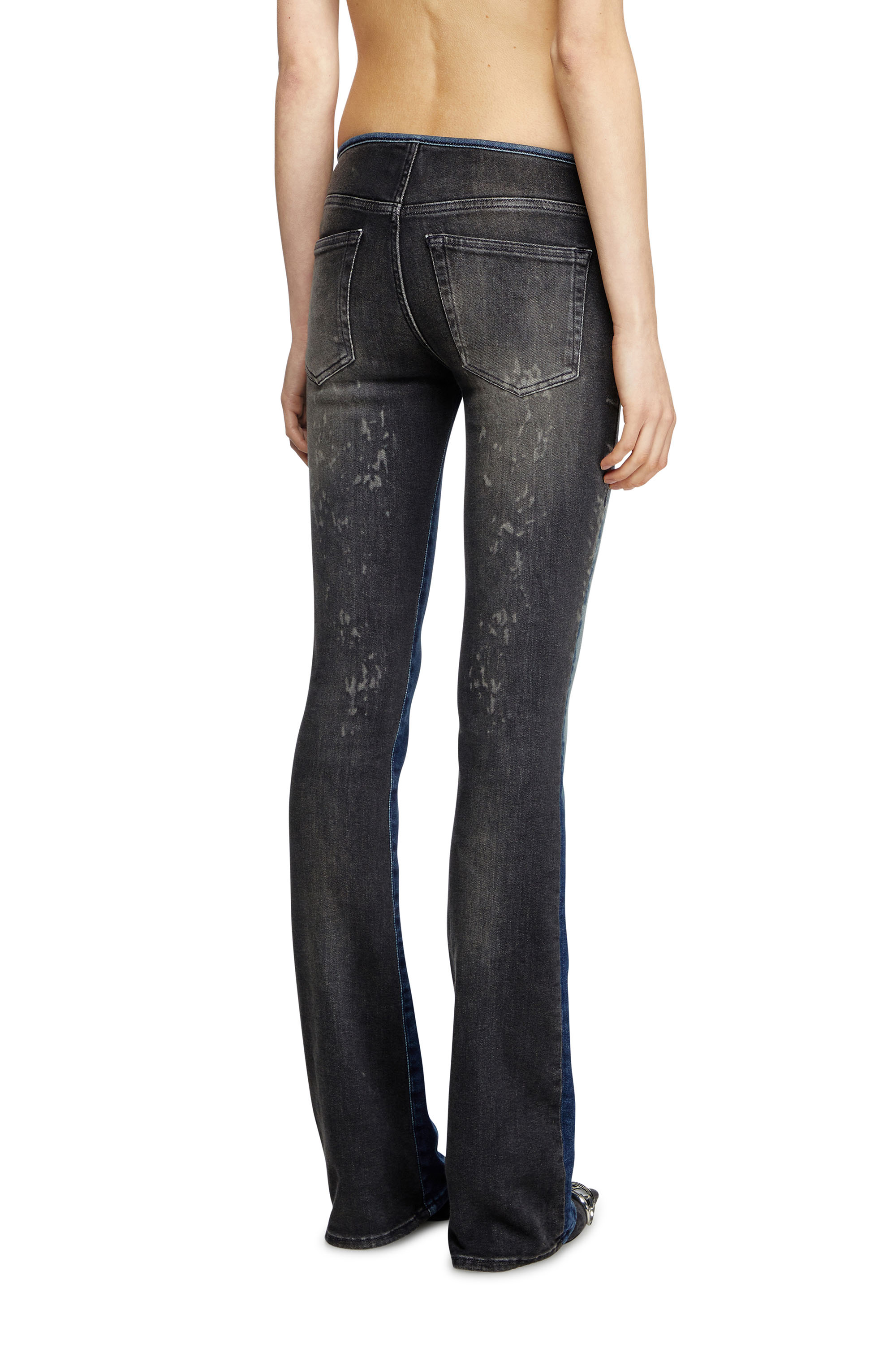 Diesel - Bootcut Jeans D-Gianna 0ABDL Mujer, Azul marino/Negro - 4