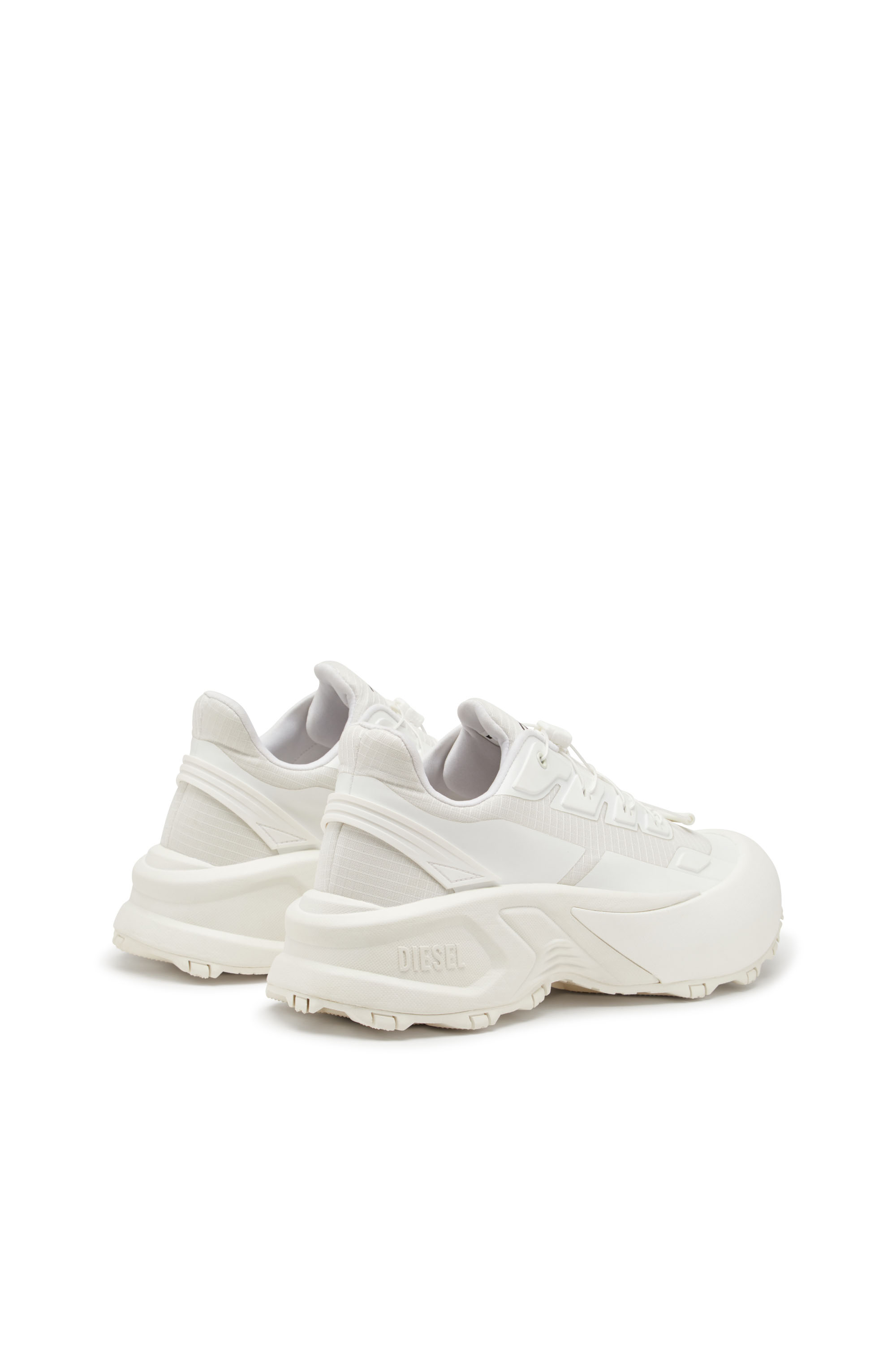 Diesel - D-CAGE RUNNER, D-Cage Runner-Deportivas de ripstop con ribetes de poliuretano termoplástico Hombre in Blanco - 3