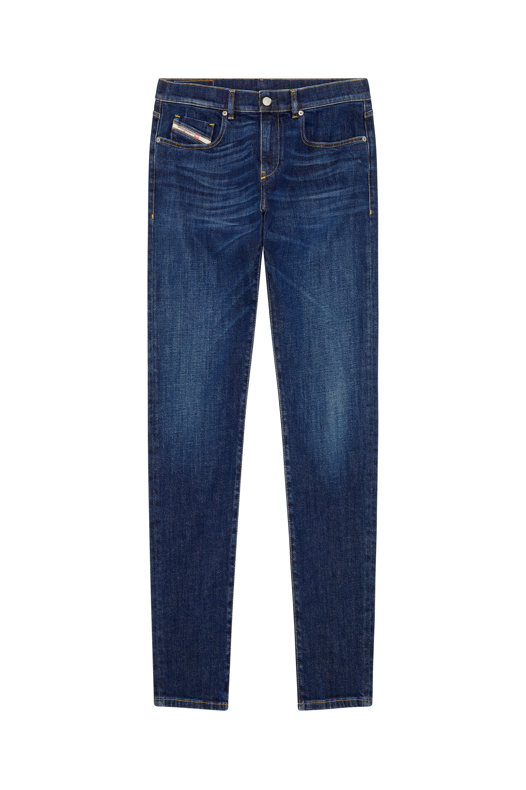 2019 D-STRUKT 09B90 Slim Jeans, Azul Oscuro - Vaqueros