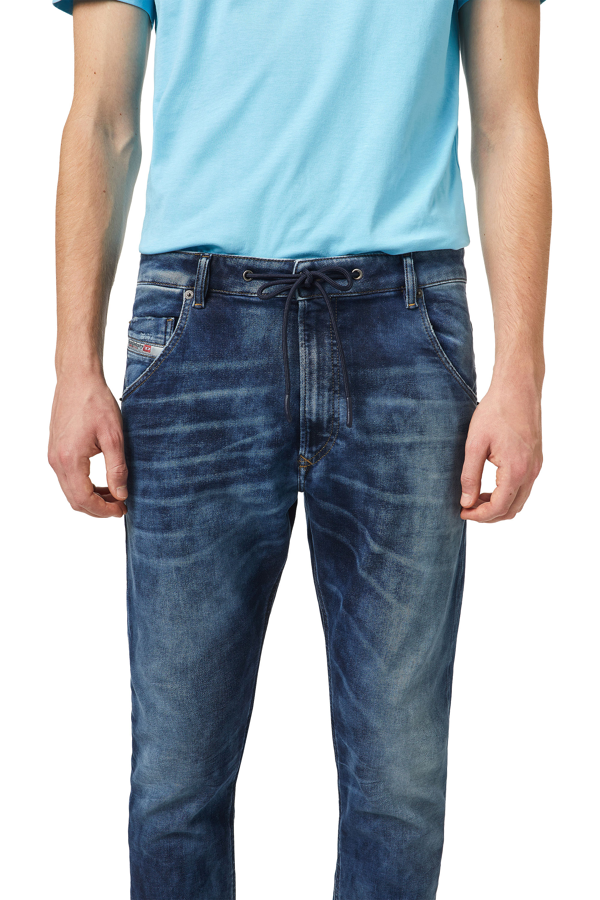 KROOLEY-Y-T: Tapered Dark blue Jeans | Diesel