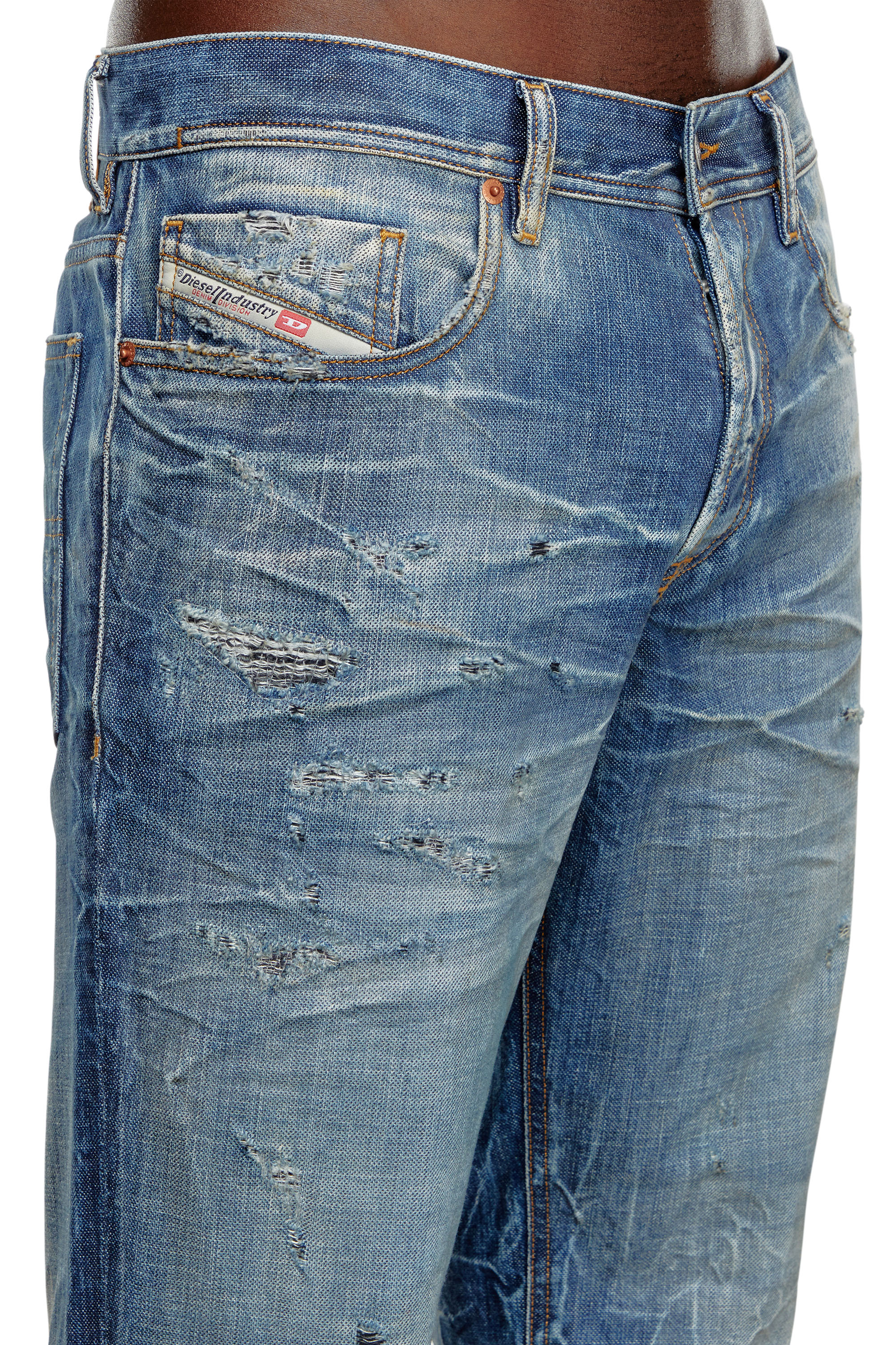 Diesel - Man Tapered Jeans 2023 D-Finitive 09K37, Medium blue - Image 4