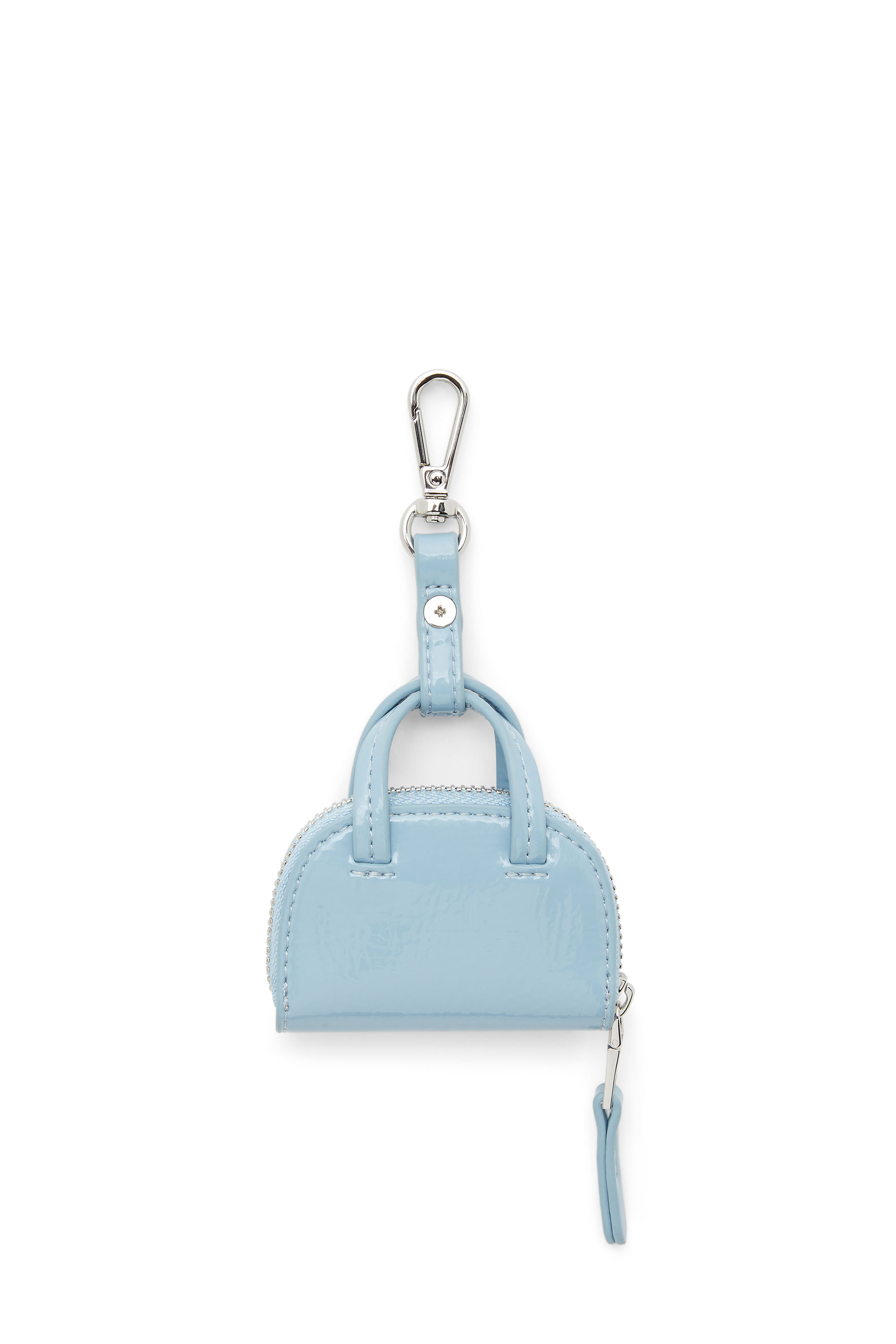 Diesel - 1DR DOME CHARMS, Bag charm in glossy, crinkled naplak Mujer in Azul marino - 3