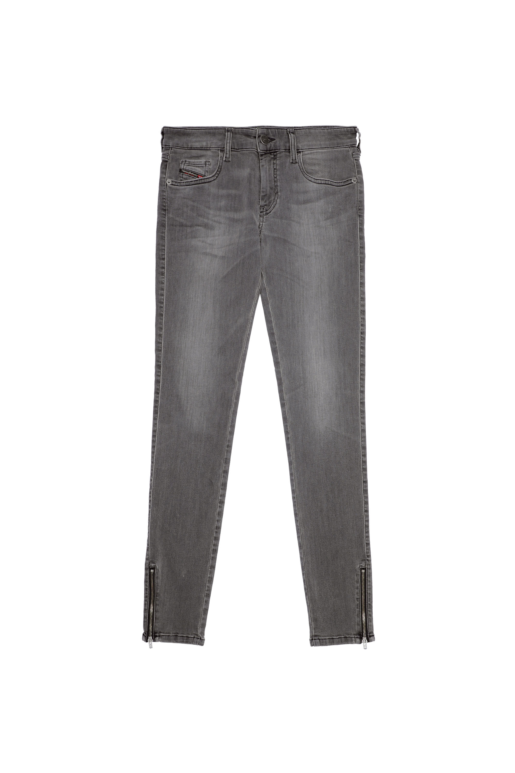 Diesel - Slandy Low Skinny Jeans 069XW, Black/Dark grey - Image 6