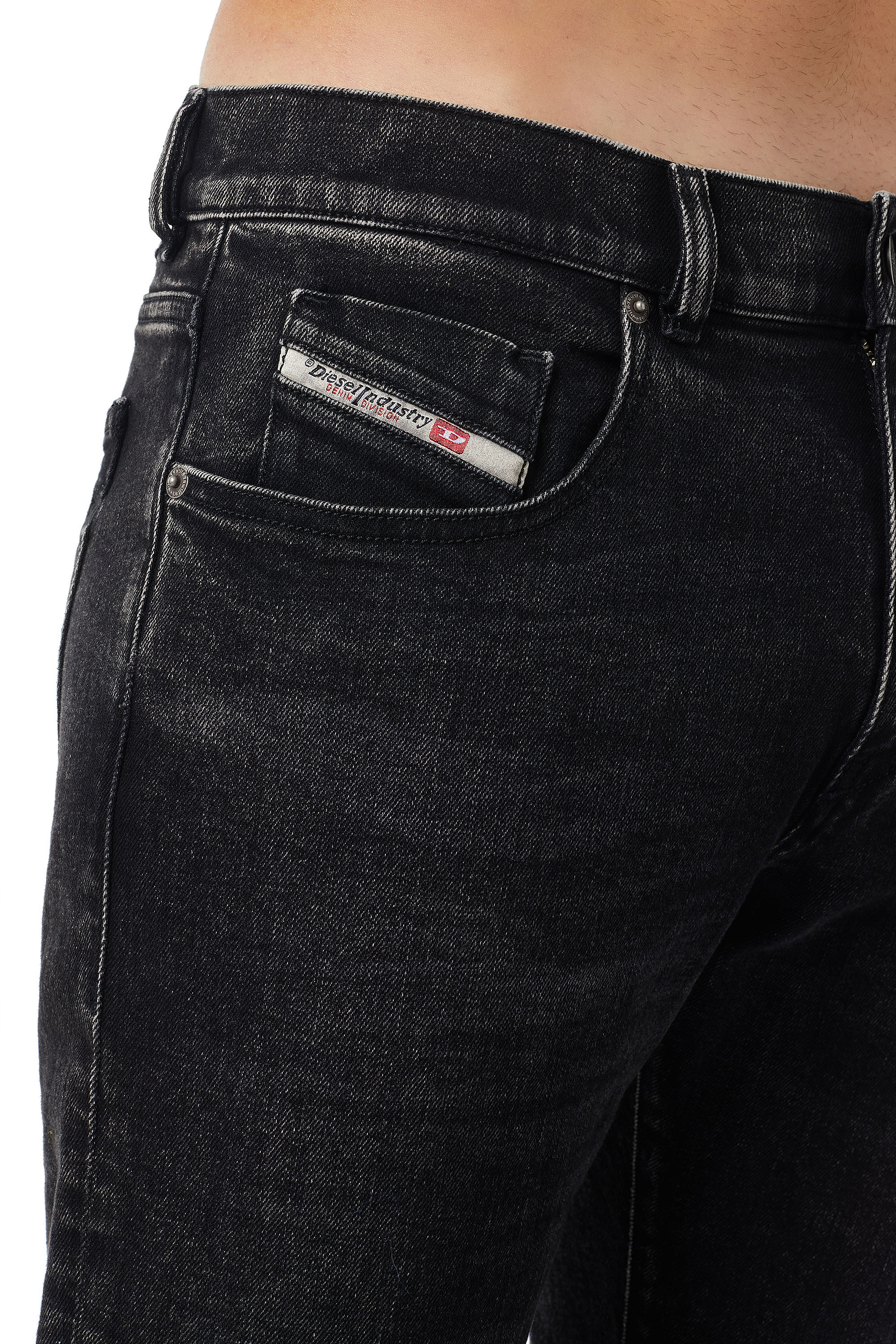 Diesel - Slim Jeans 2019 D-Strukt 09B83, Negro/Gris oscuro - Image 6