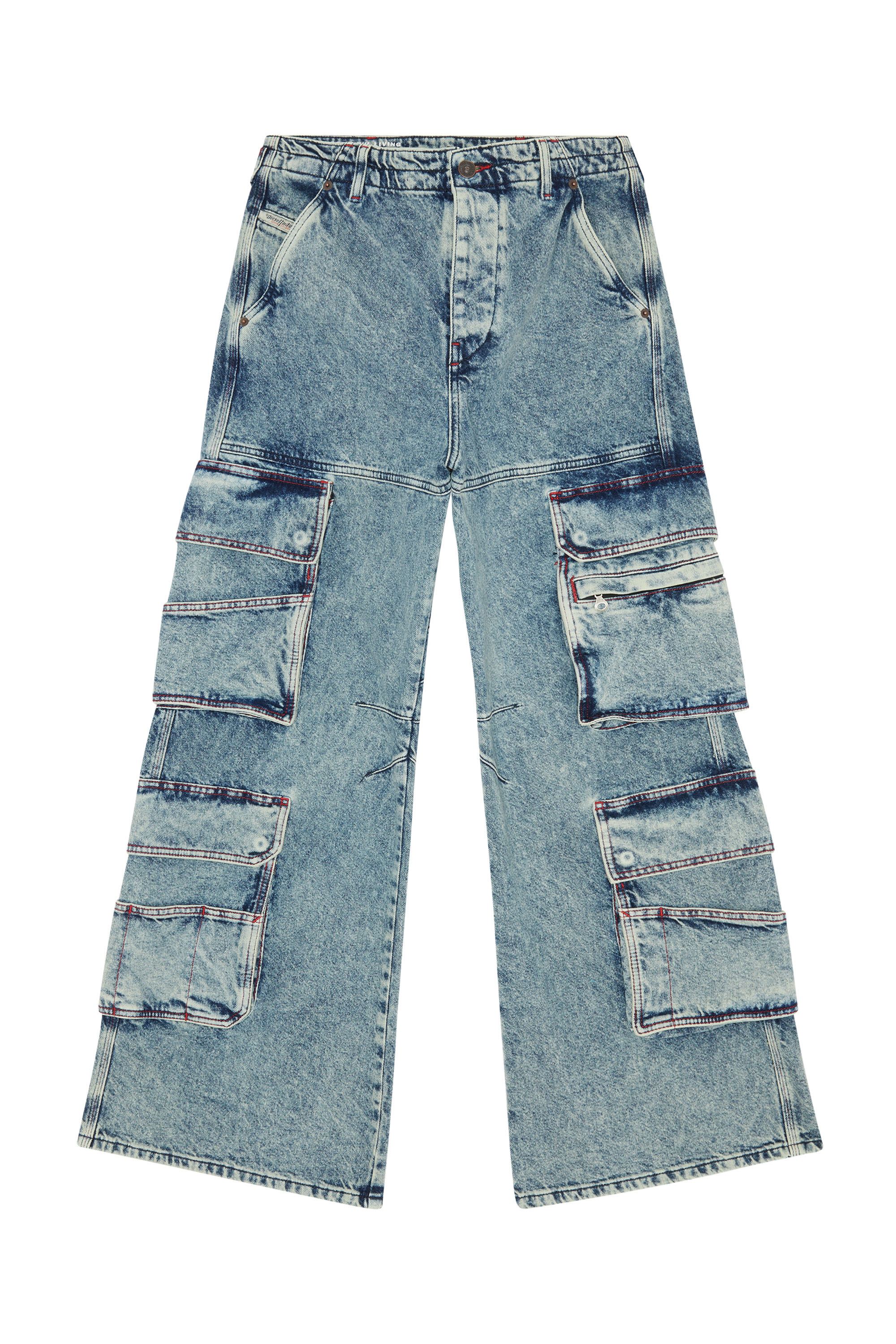 Diesel - D-Sire 0EMAN Straight Jeans, Azul medio - Image 2