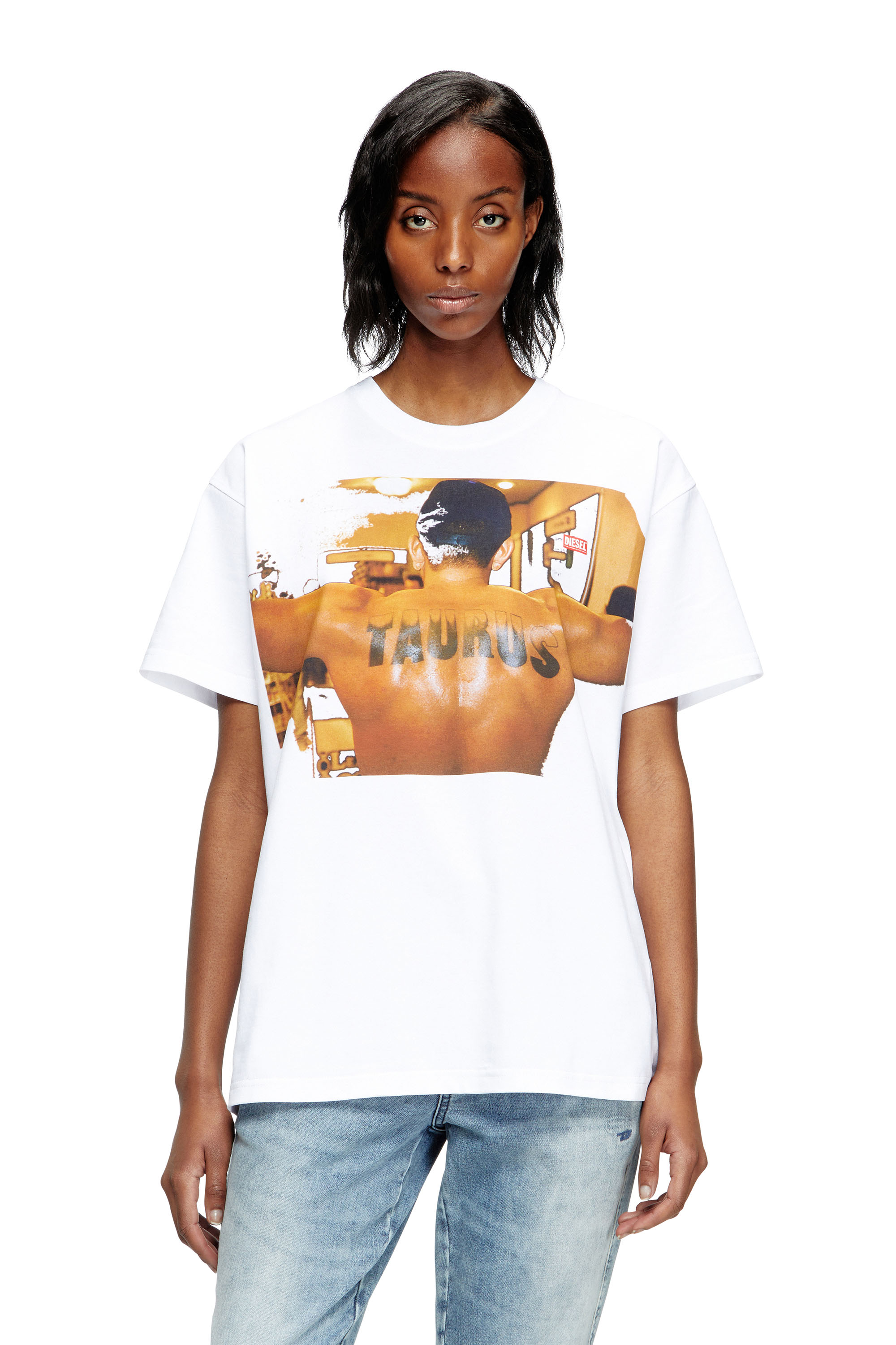 Diesel - PR-T-NORM-TOM25-1, Camiseta con estampado gráfico Unisex in Blanco - 4