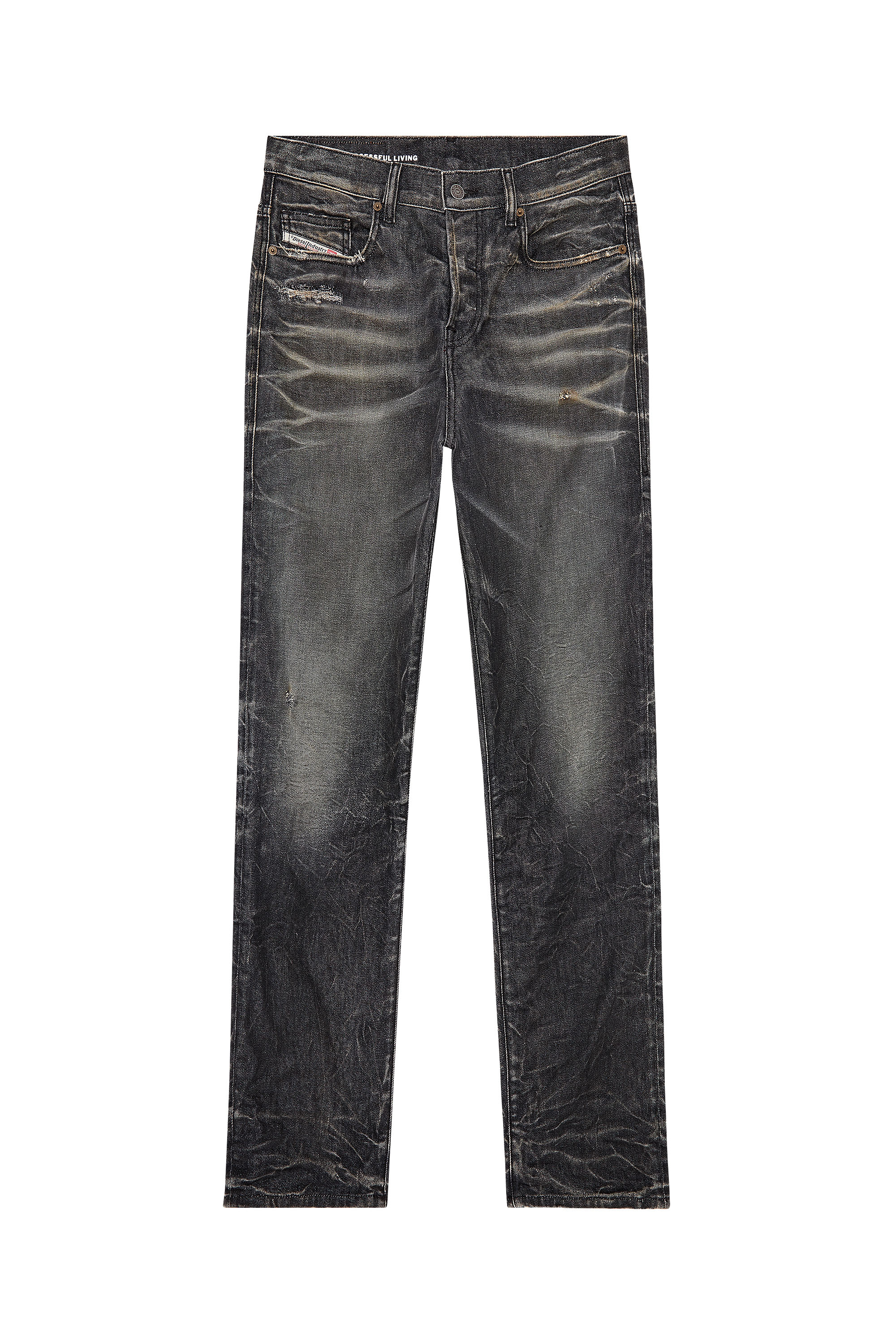 Diesel - Straight Jeans 2020 D-Viker 09H51, Black/Dark grey - Image 3