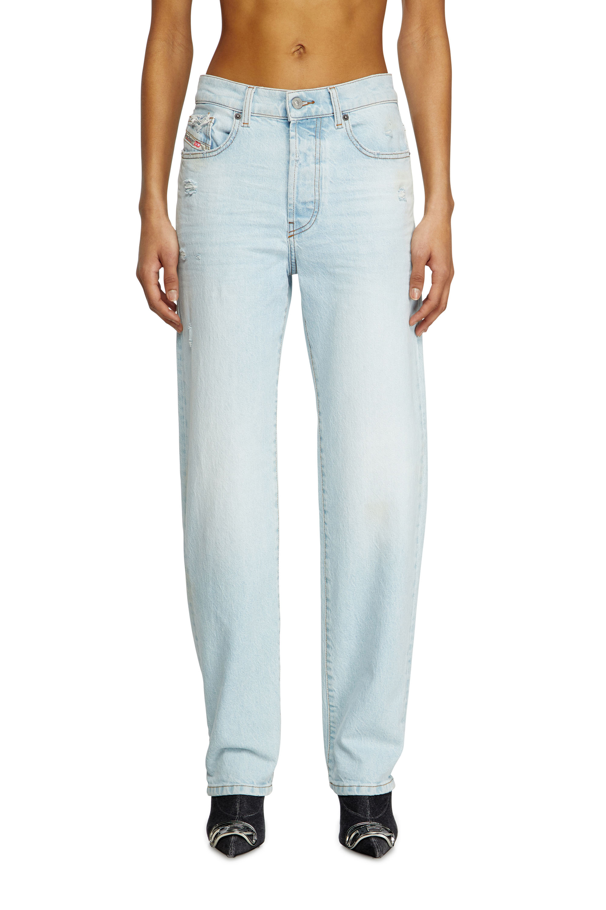 Diesel - Woman's Regular Jeans 1988 D-Ark 0CLBF, Light Blue - 2